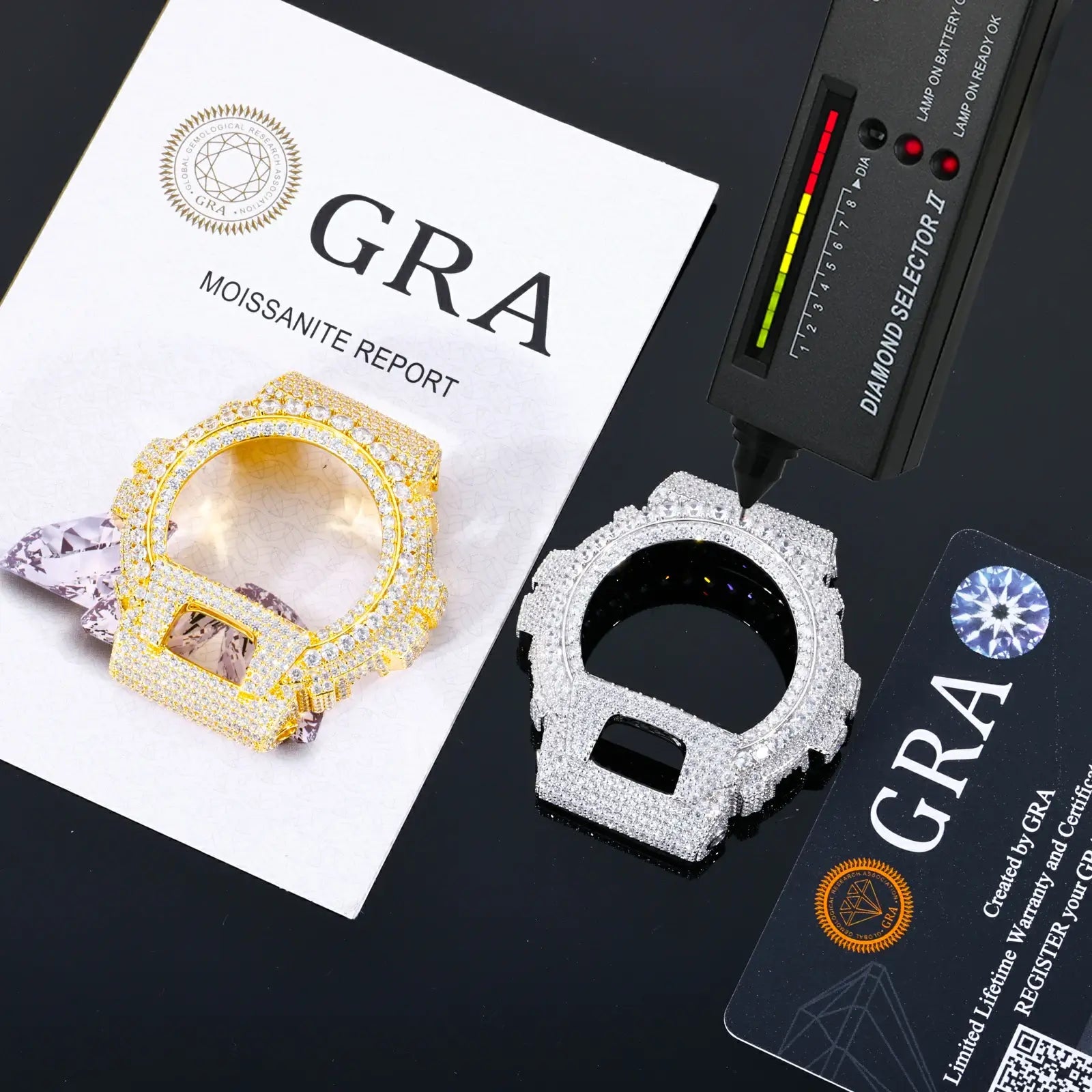 S925 Big Moissanite Watch Case - DW6900