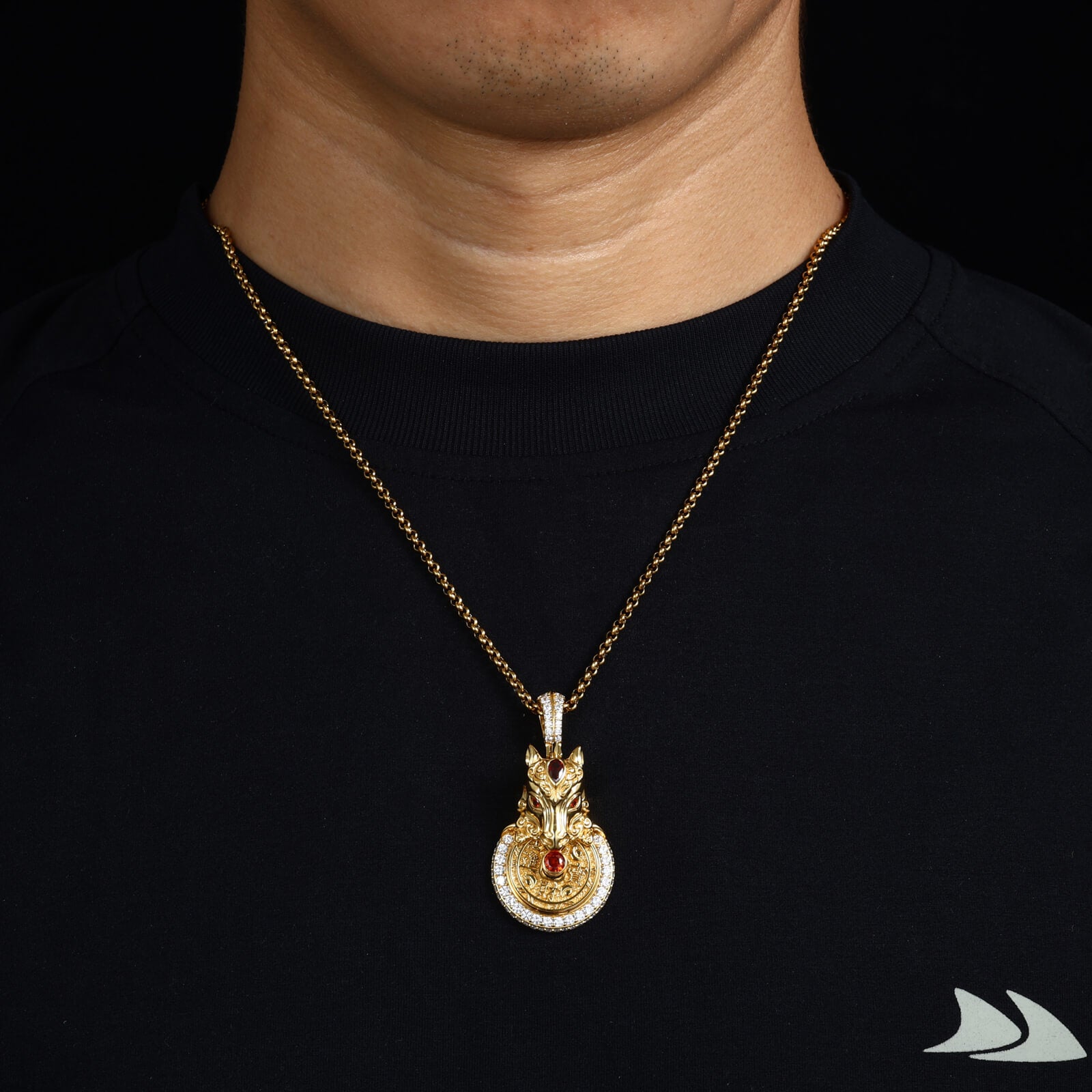 S925 Moissanite Lucky 招财进宝 Horse Pendant