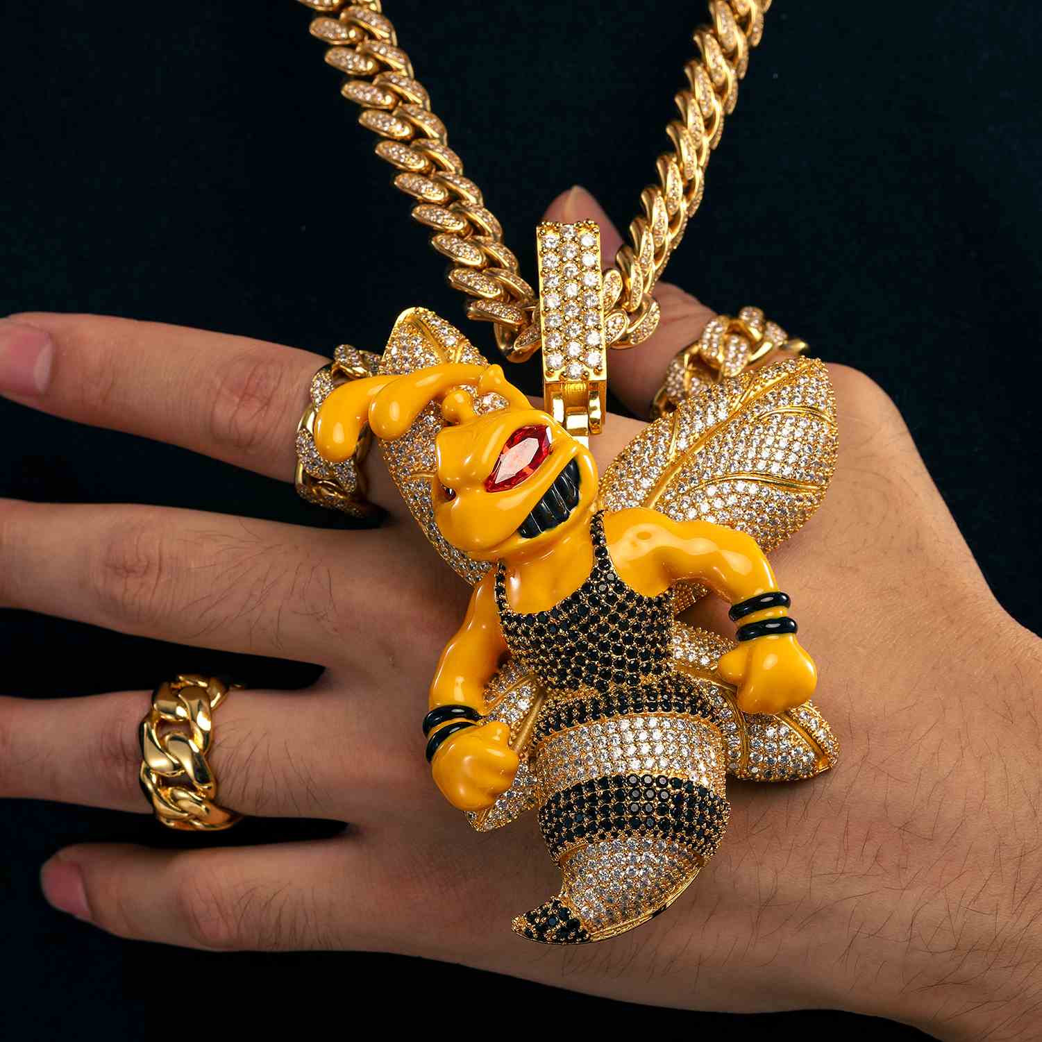 3D Queen Bee Pendant