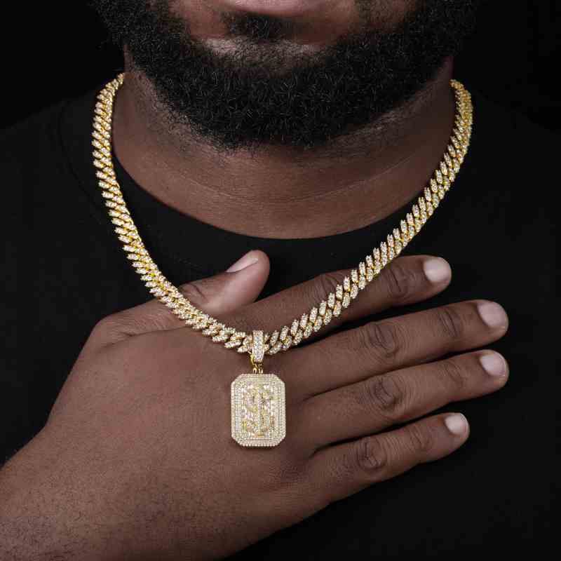14k dog tag necklace