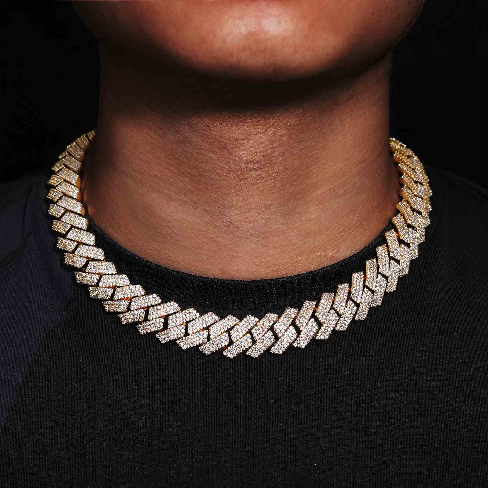 18k cuban link chain