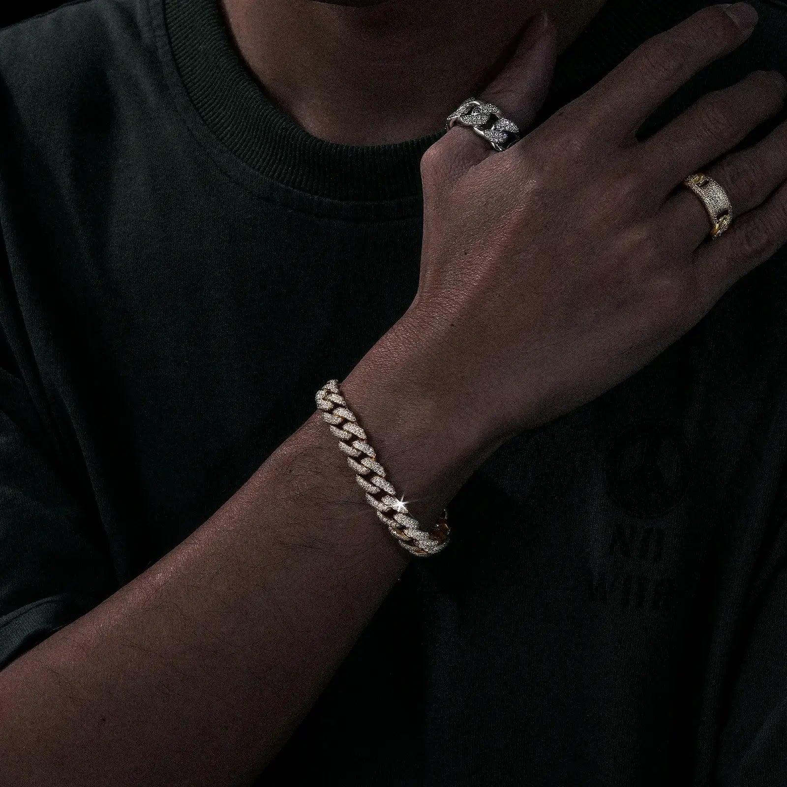 18k gold cuban link bracelet