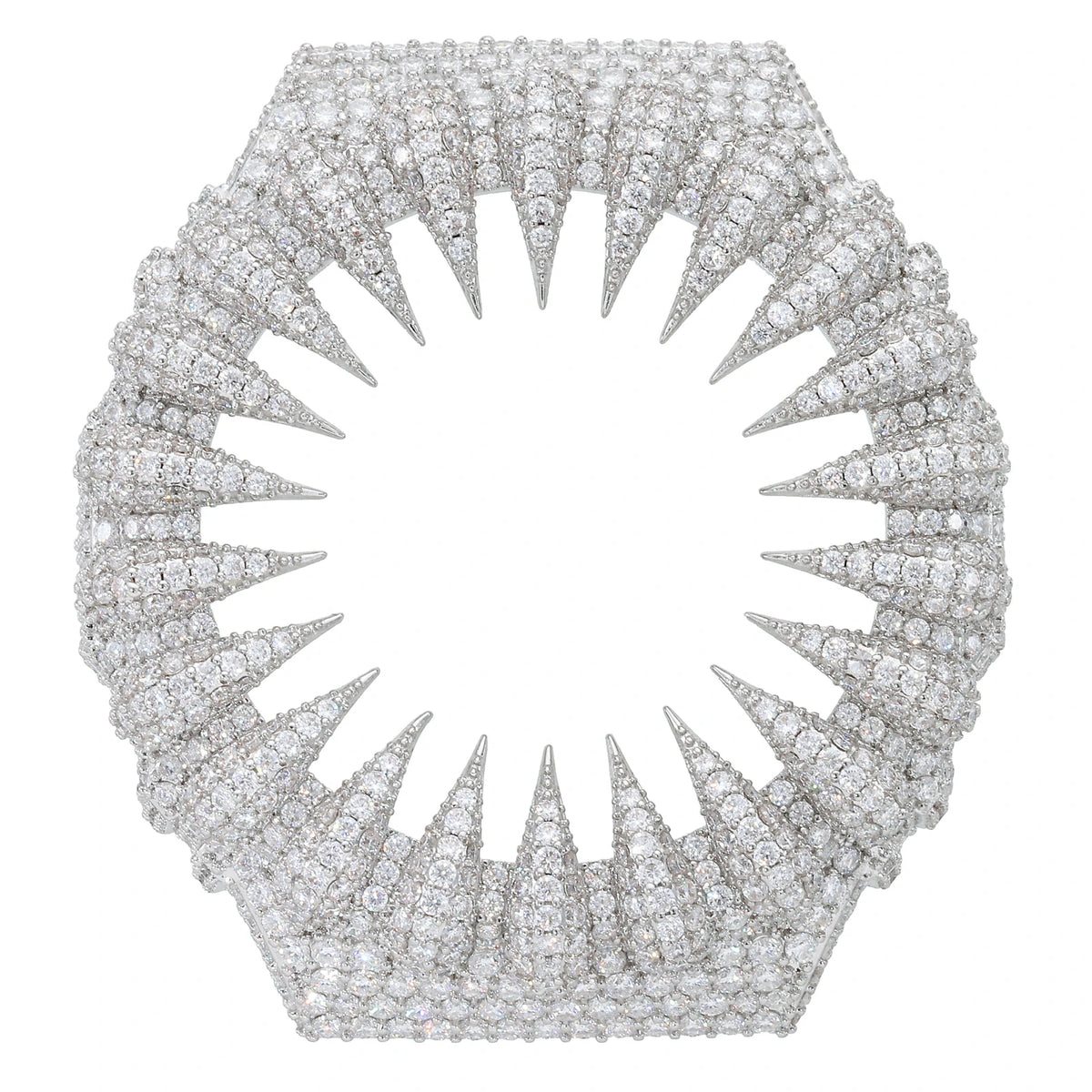 Iced Out Moissanite Bear Claw Bust Down Bezel for GA2100 Series