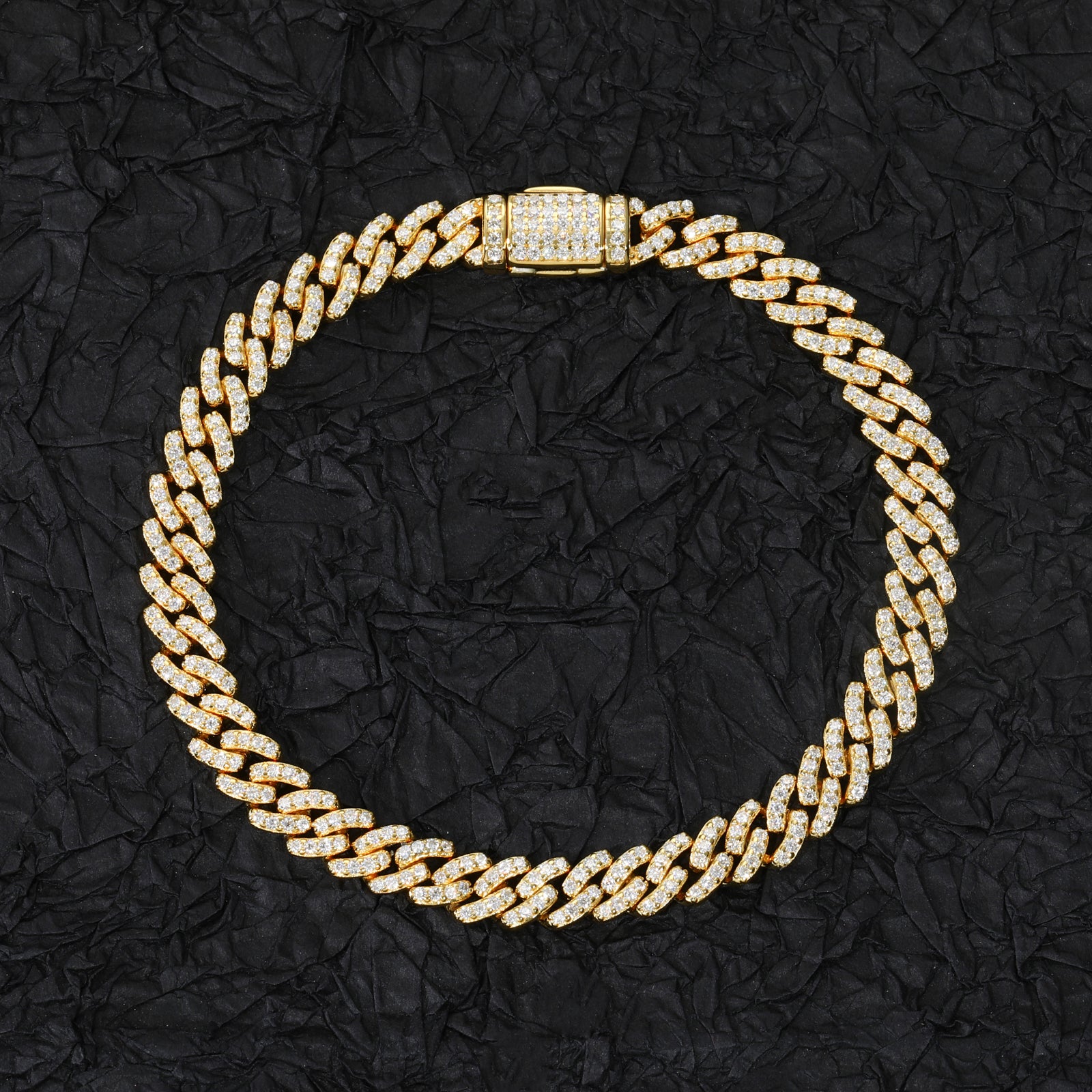 6mm S925 Moissanite Cuban Link Bracelet