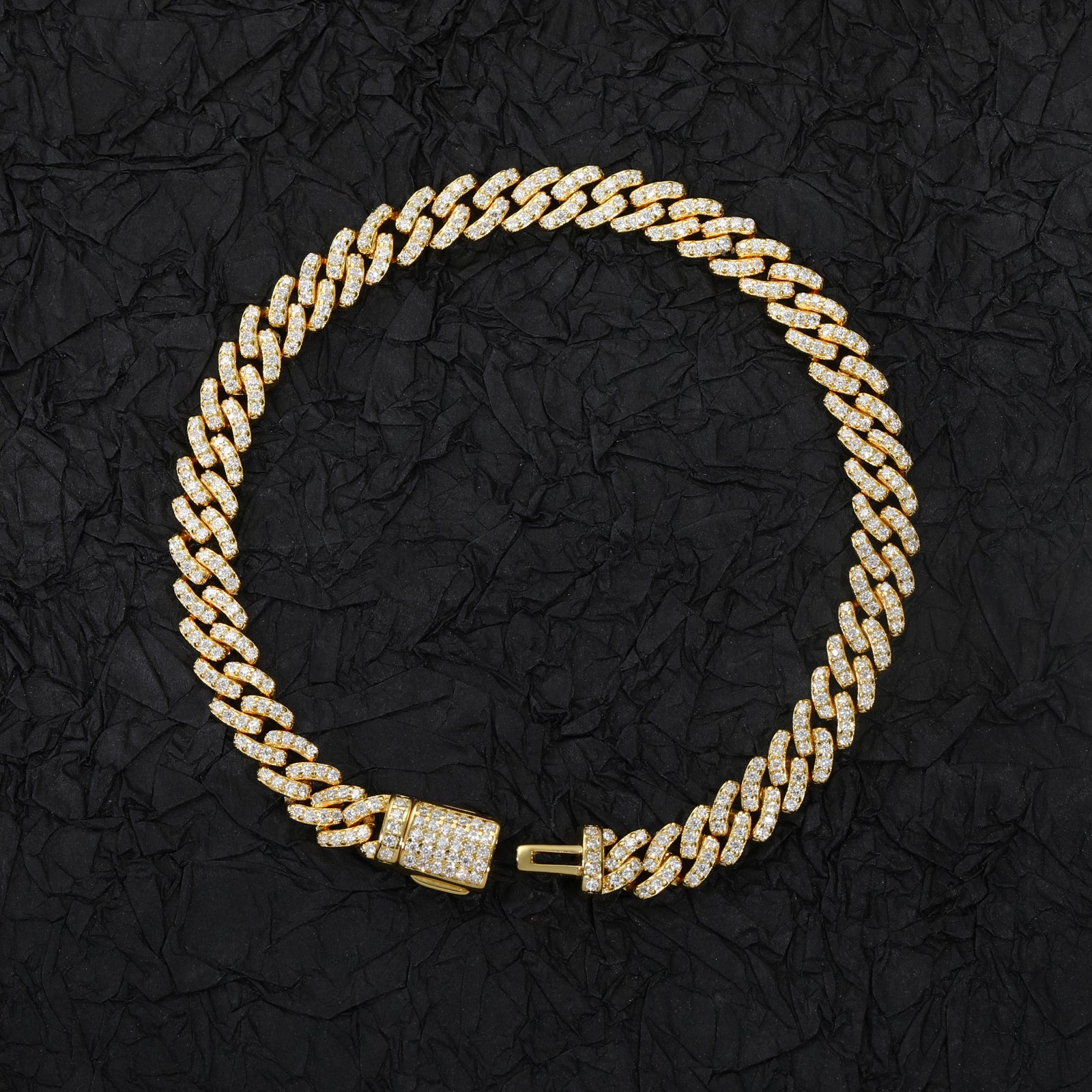 6mm S925 Moissanite Cuban Link Bracelet