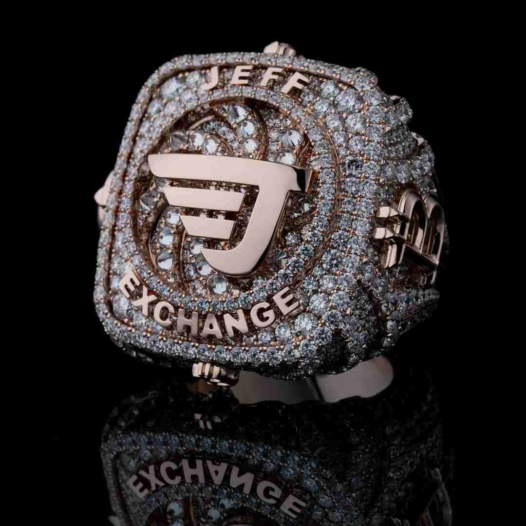 S925 Moissanite Custom JEFF EXCHANGE Championship Ring