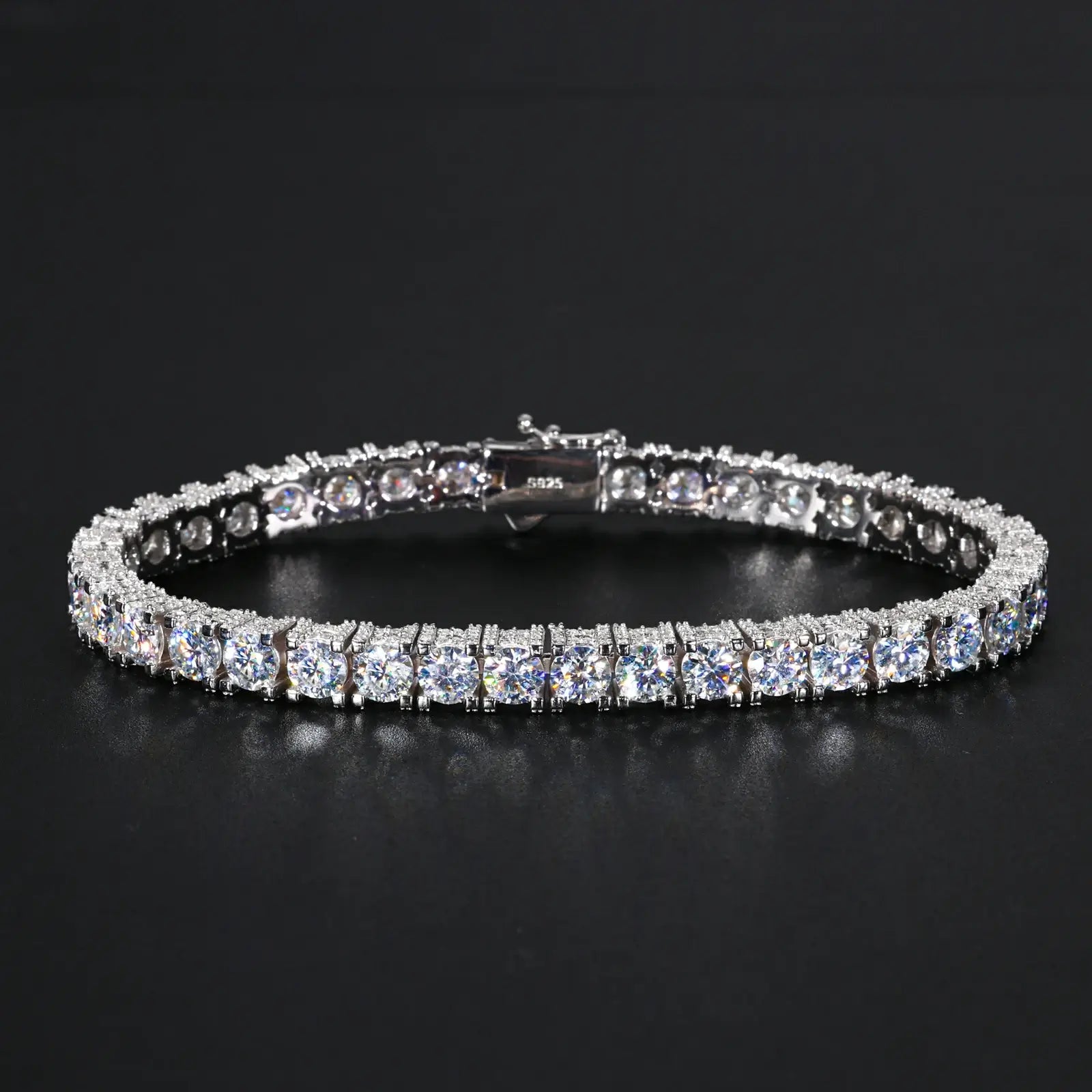 5mm S925 Moissanite Full Iced Tennis Bracelet