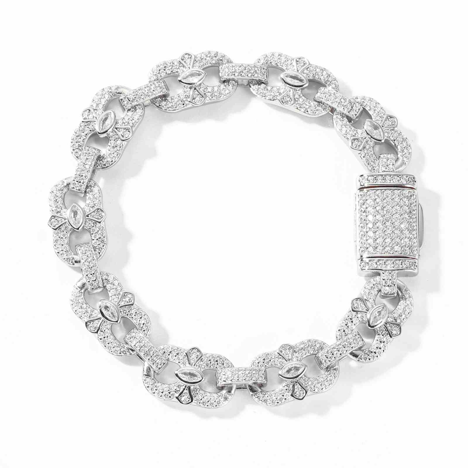 10mm S925 Moissanite Infinity Bracelet With Eye