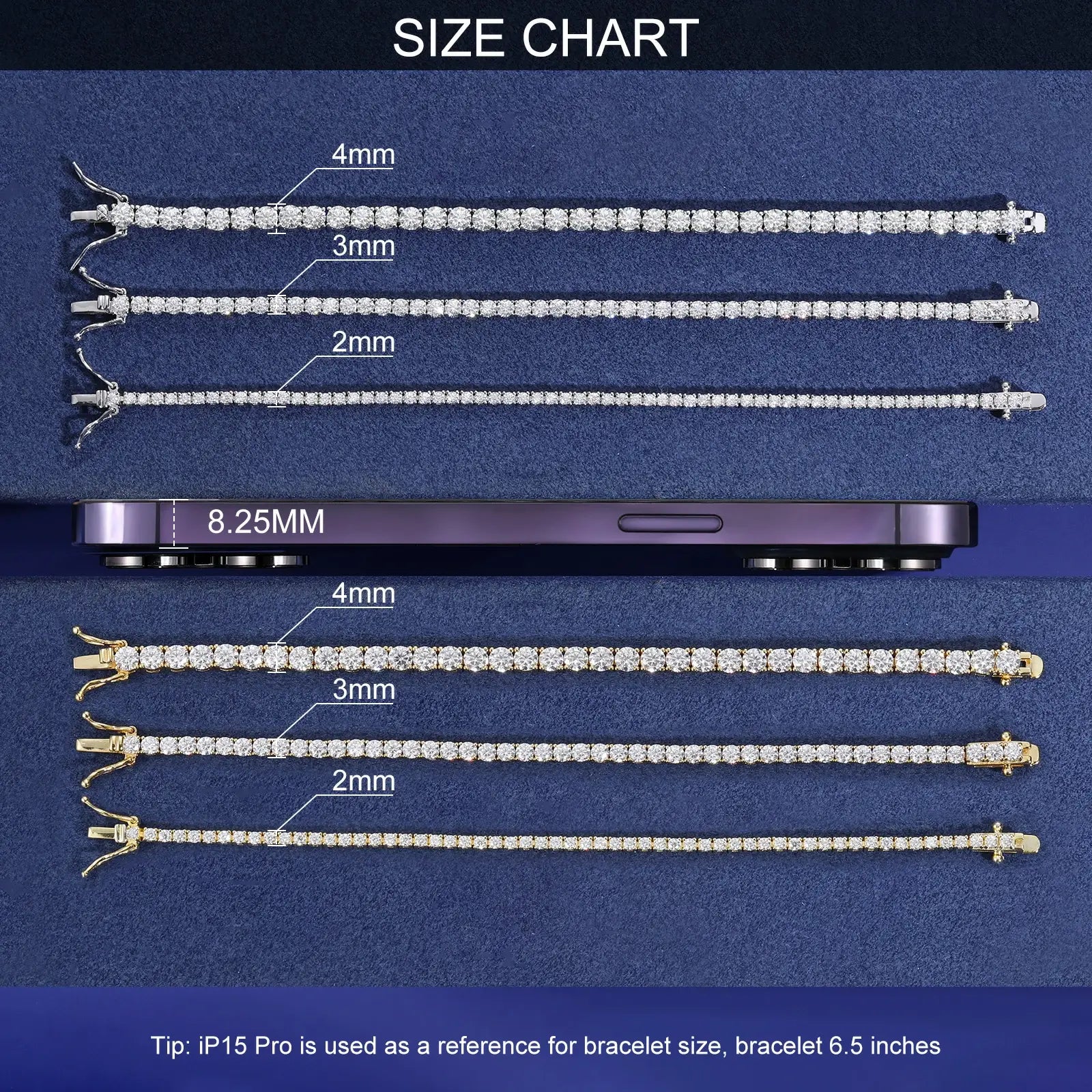 S925 Moissanite Tennis Bracelet