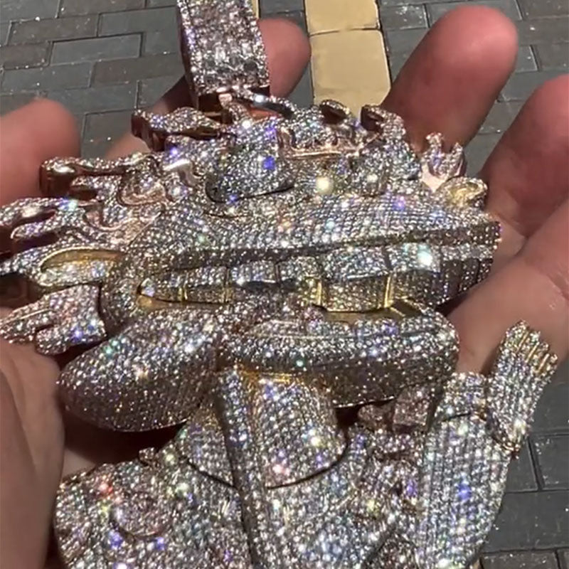 S925 Moissanite Vivid Art Boy Pendant