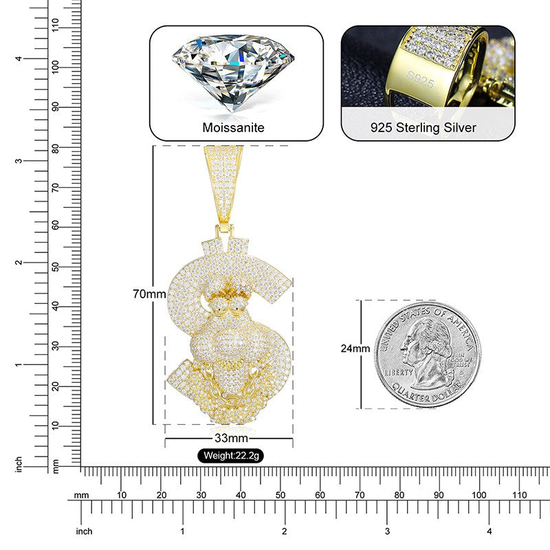 24k gold pendant