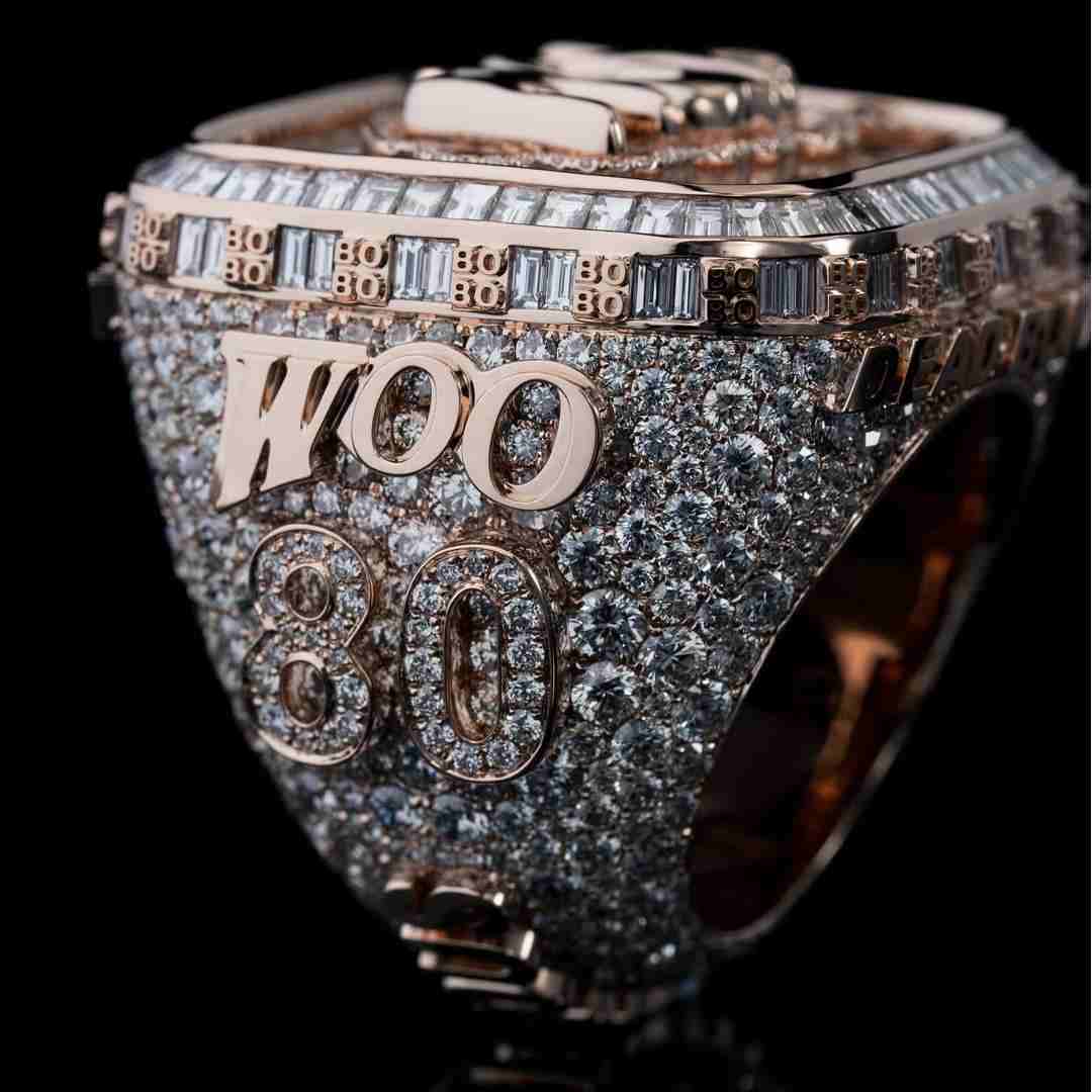 S925 Moissanite Custom MGK Myterious Championship Ring