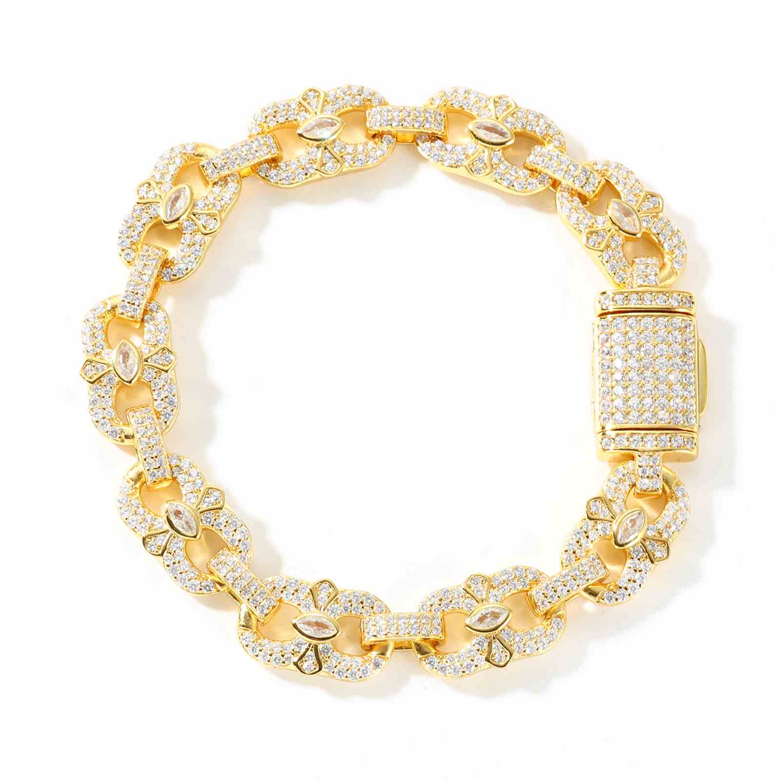 10mm S925 Moissanite Infinity Bracelet With Eye