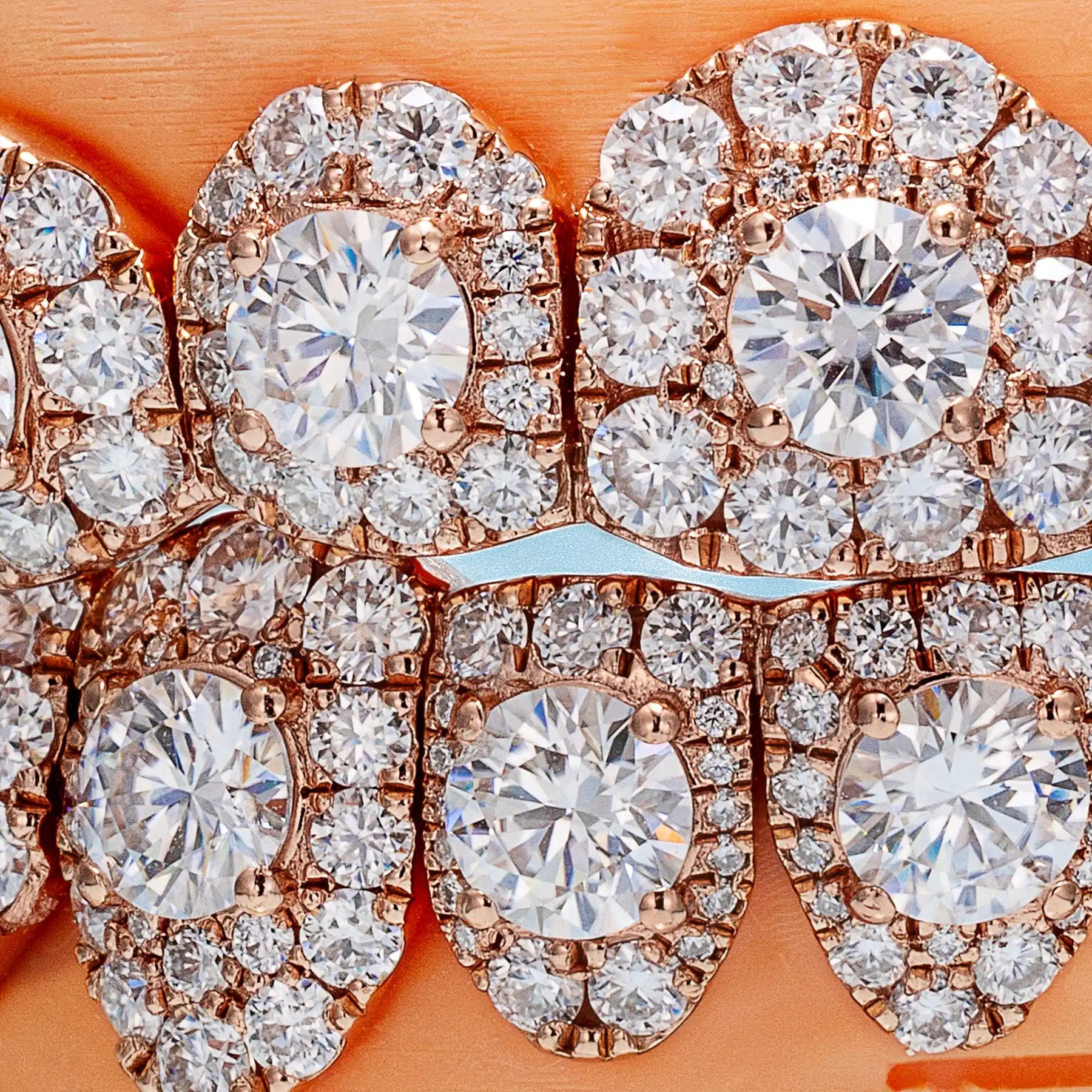 S925 50 Pointer Stone On Center Moissanite Diamond Grillz