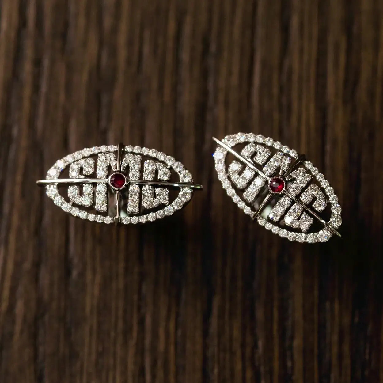 S925 Moissanite Custom Name Stud Earrings