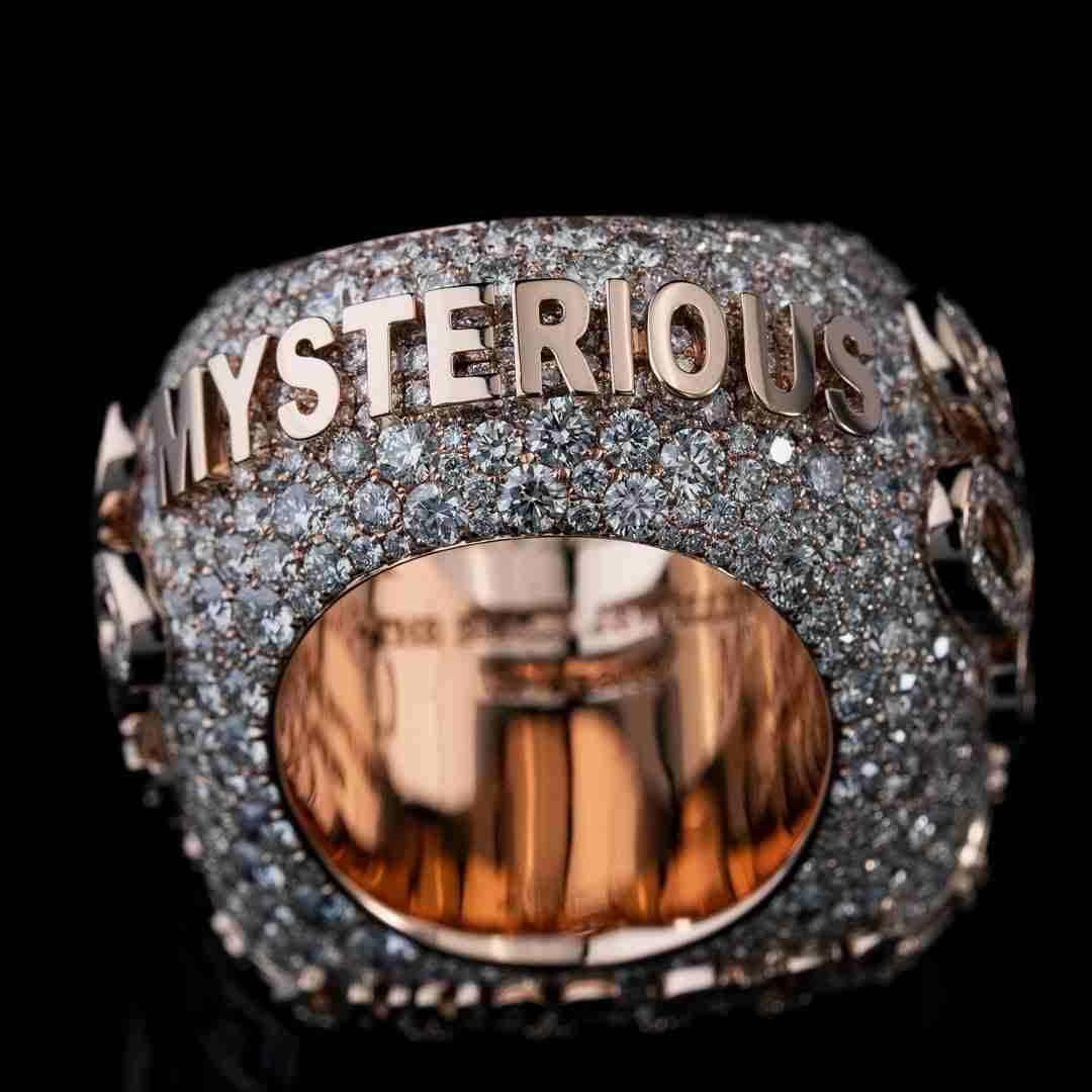 S925 Moissanite Custom MGK Myterious Championship Ring