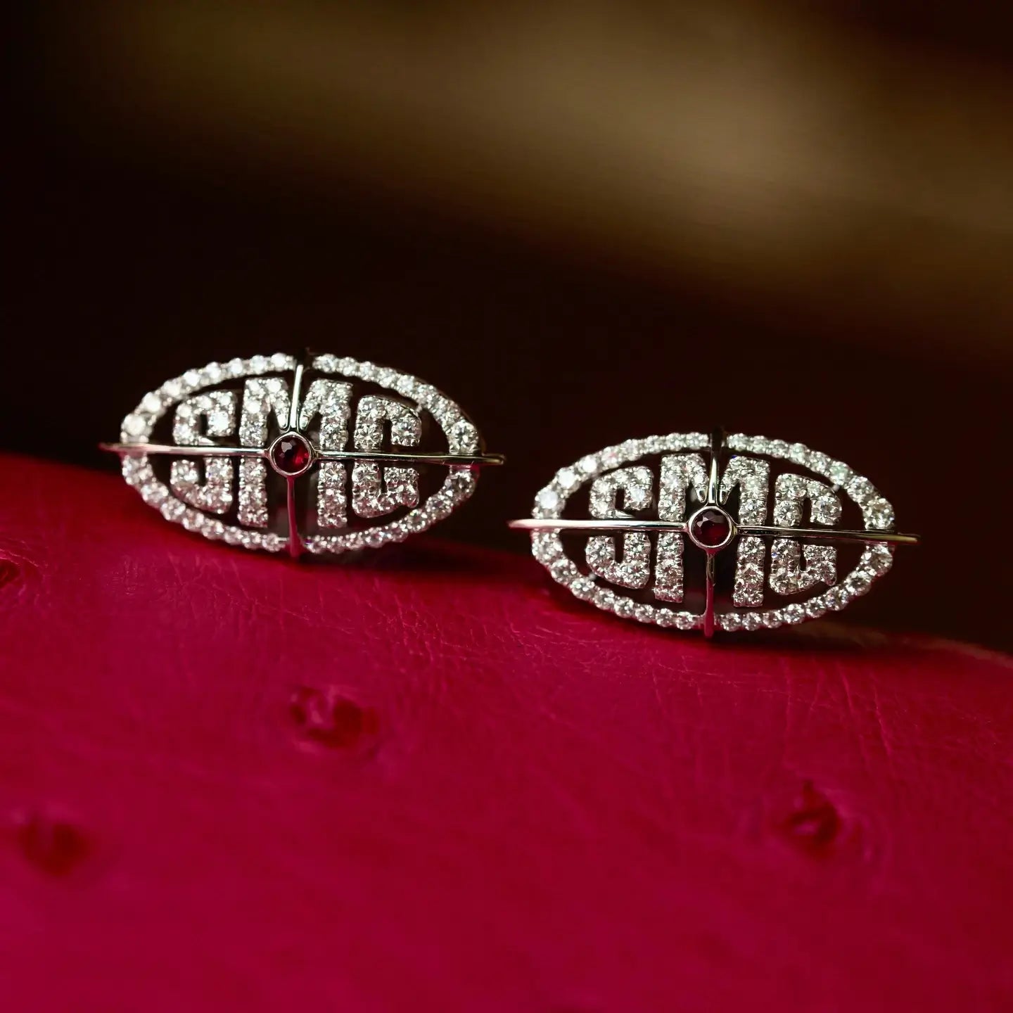 S925 Moissanite Custom Name Stud Earrings