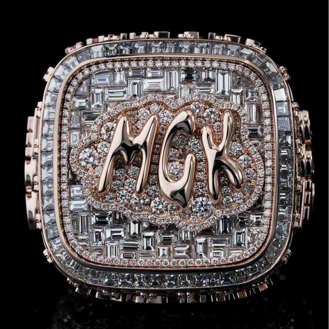 S925 Moissanite Custom MGK Myterious Championship Ring
