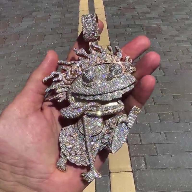 S925 Moissanite Vivid Art Boy Pendant