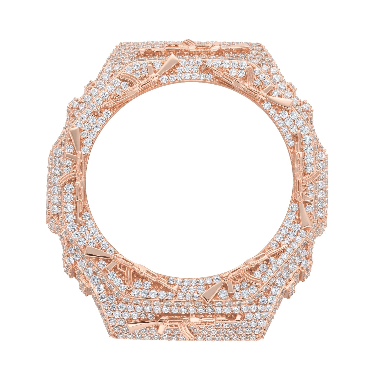 Iced Out Moissanite AK-47 Bust Down Bezel for GA2100 Series