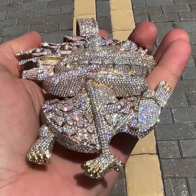 S925 Moissanite Vivid Art Boy Pendant