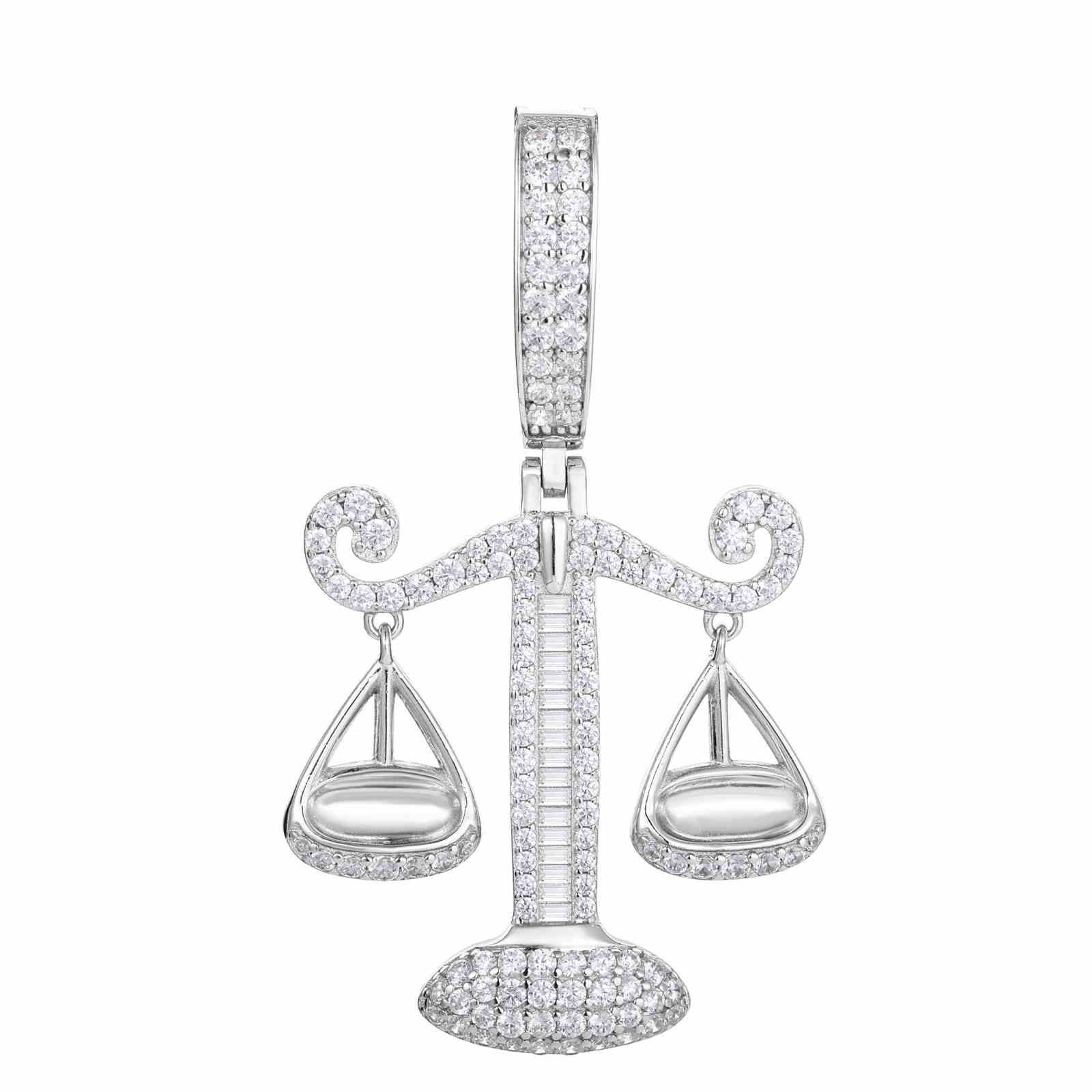 S925 Moissanite Libra Pendant