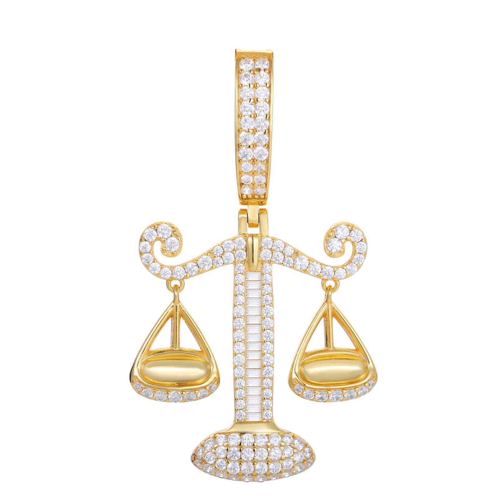 S925 Moissanite Libra Pendant