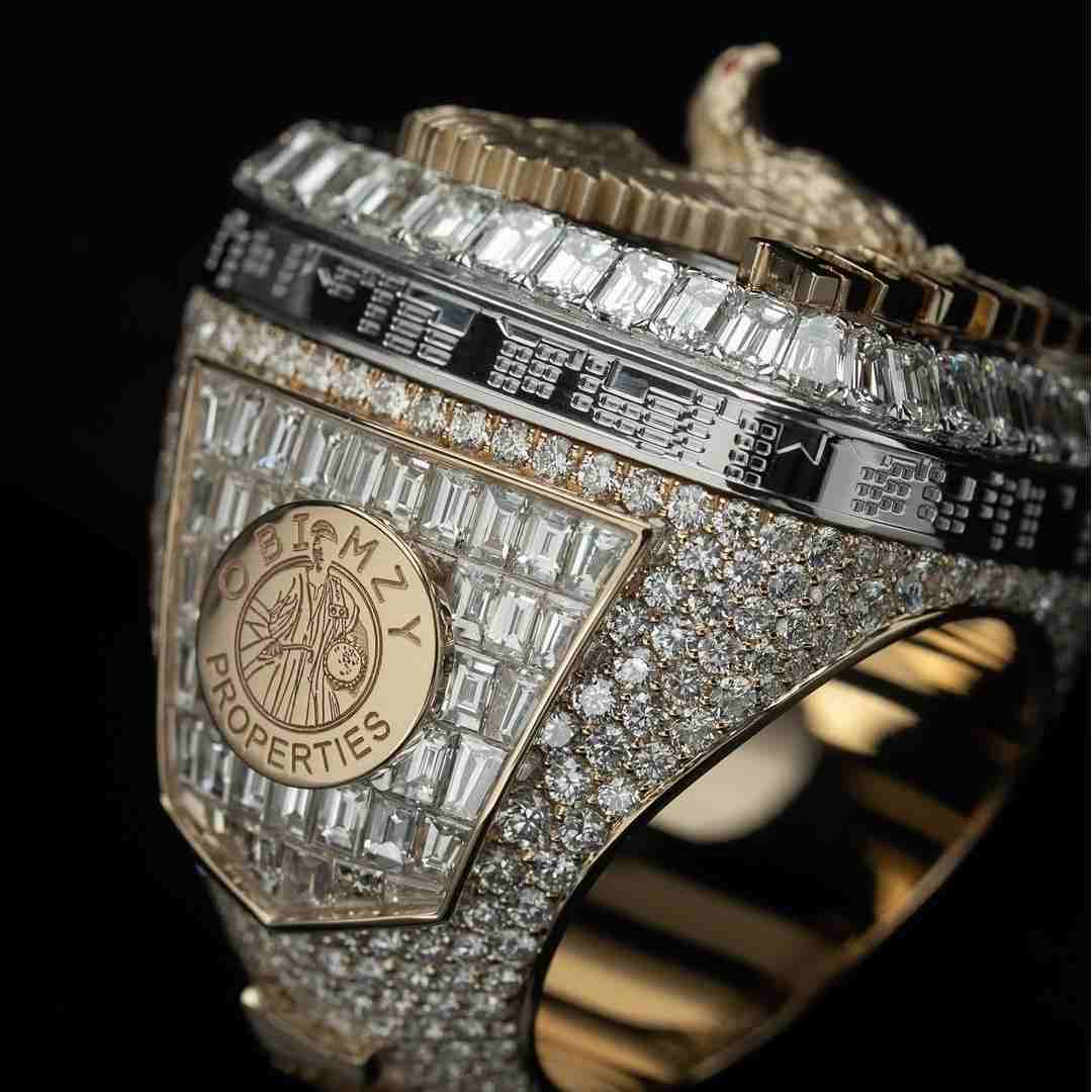 S925 Moissanite Custom ABUABEL Bald Eagle Championship Ring