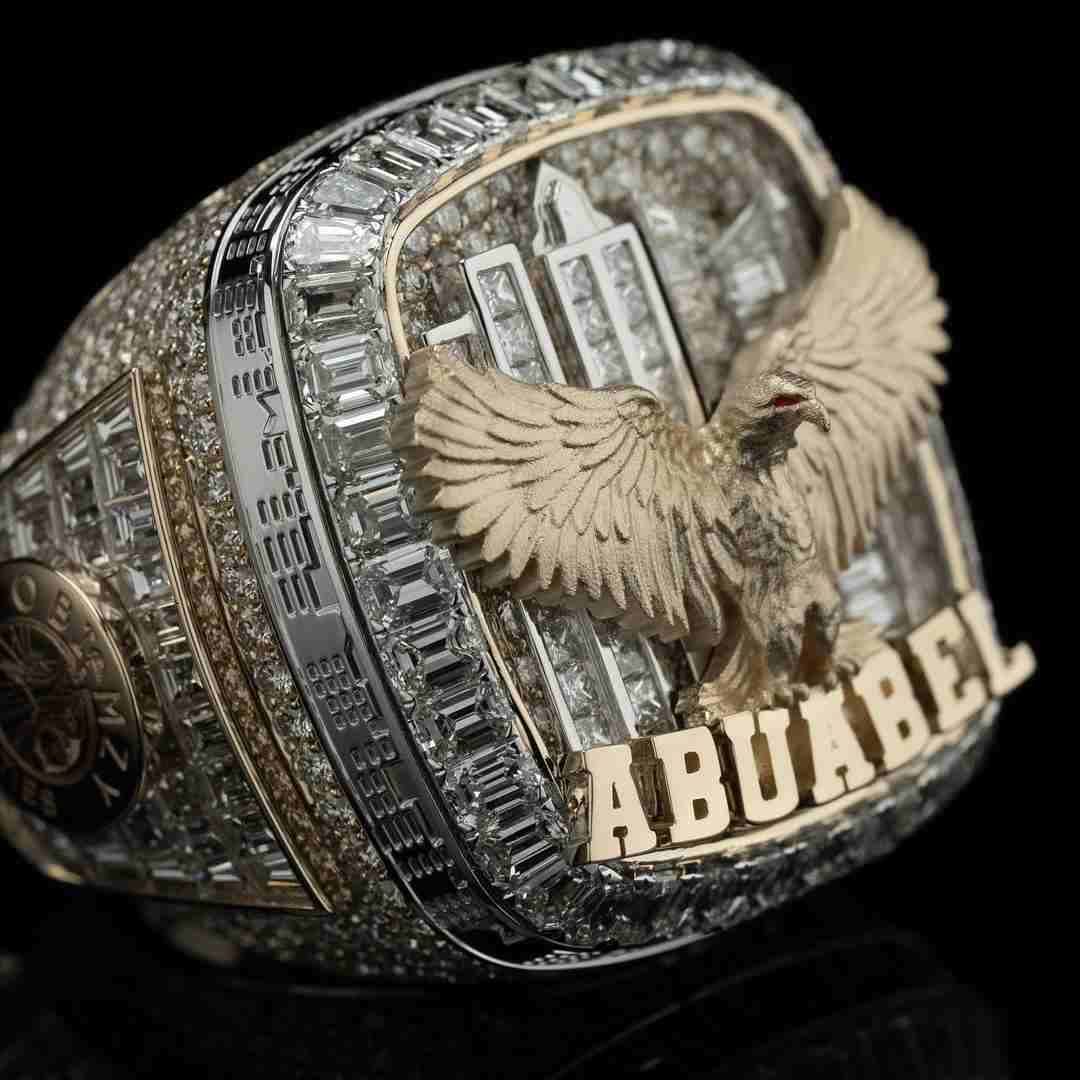 S925 Moissanite Custom ABUABEL Bald Eagle Championship Ring