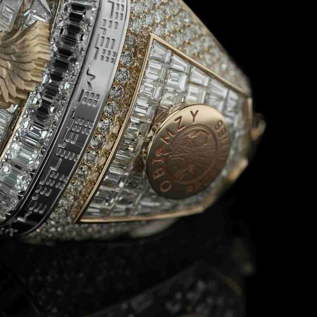 S925 Moissanite Custom ABUABEL Bald Eagle Championship Ring