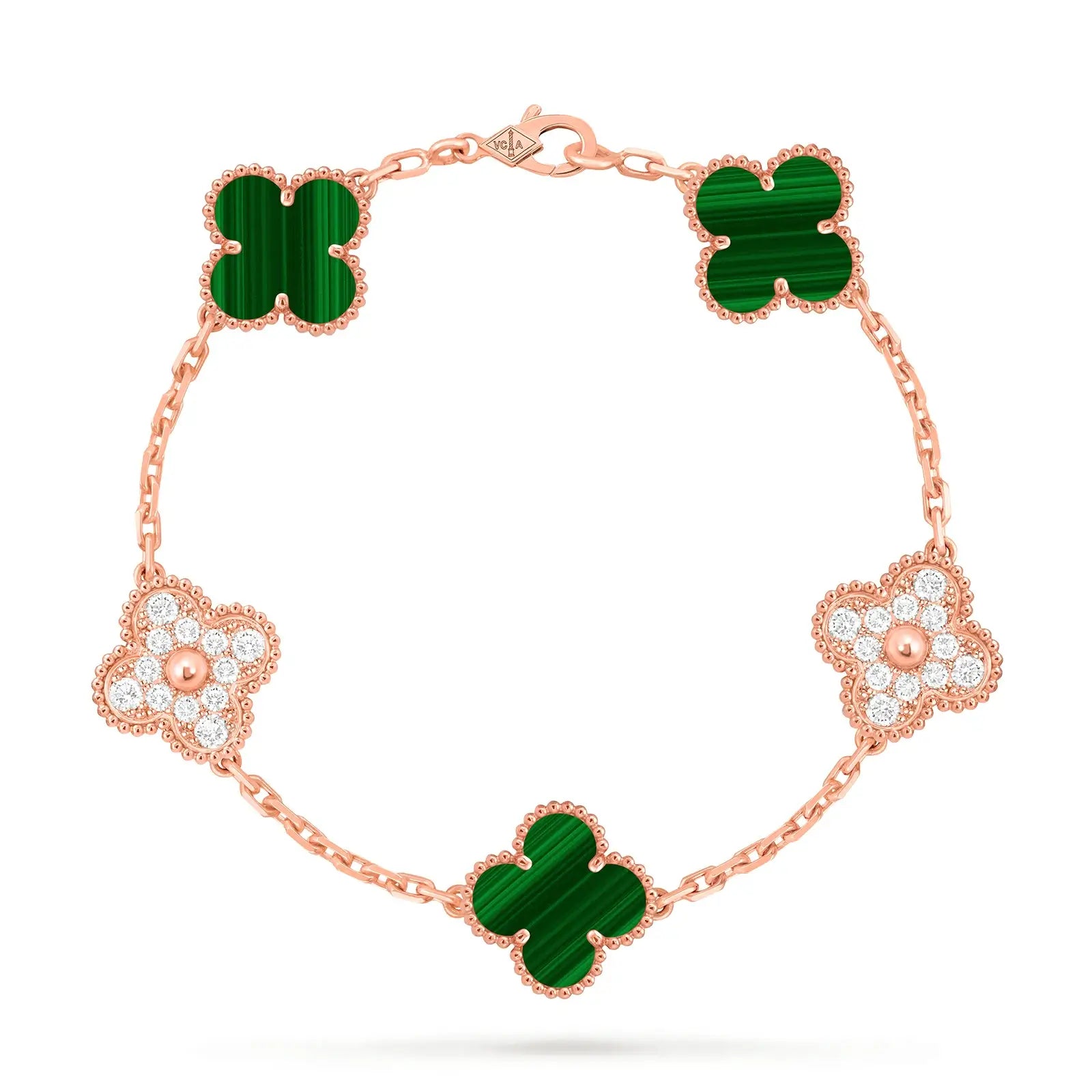 S925 Moissanite 5 Motifs Clover Bracelet