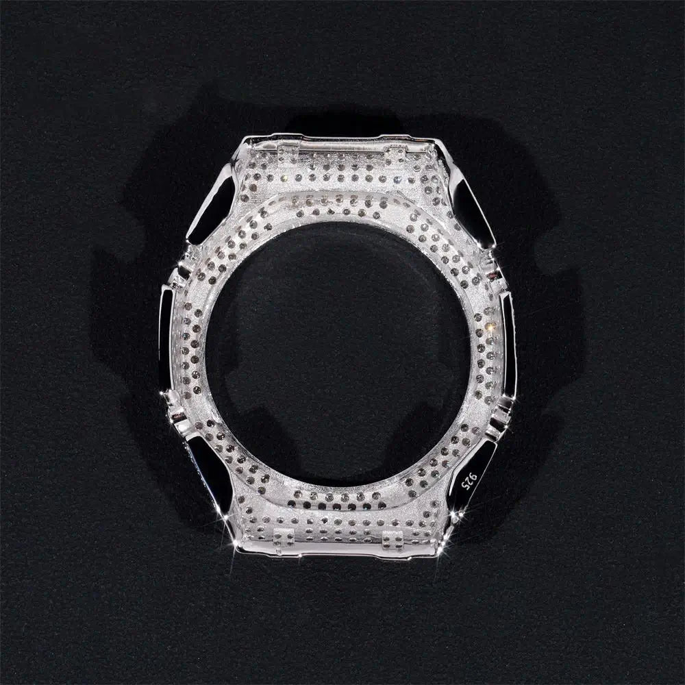 S925 Moissanite Bust Down G-Shock Watch Bezel Case - GA2100