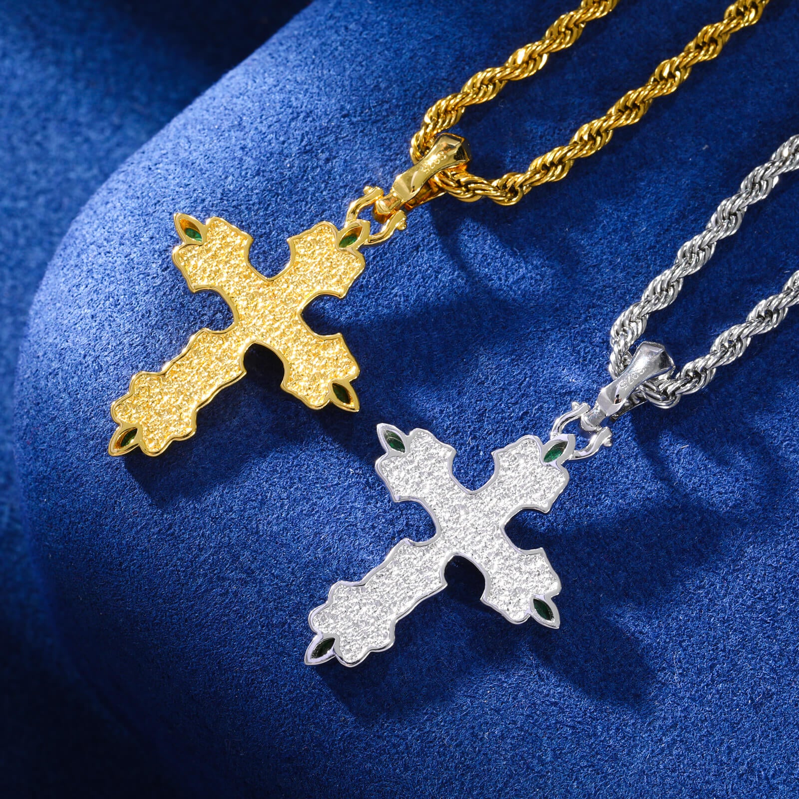 S925 Moissanite Cross Pendant