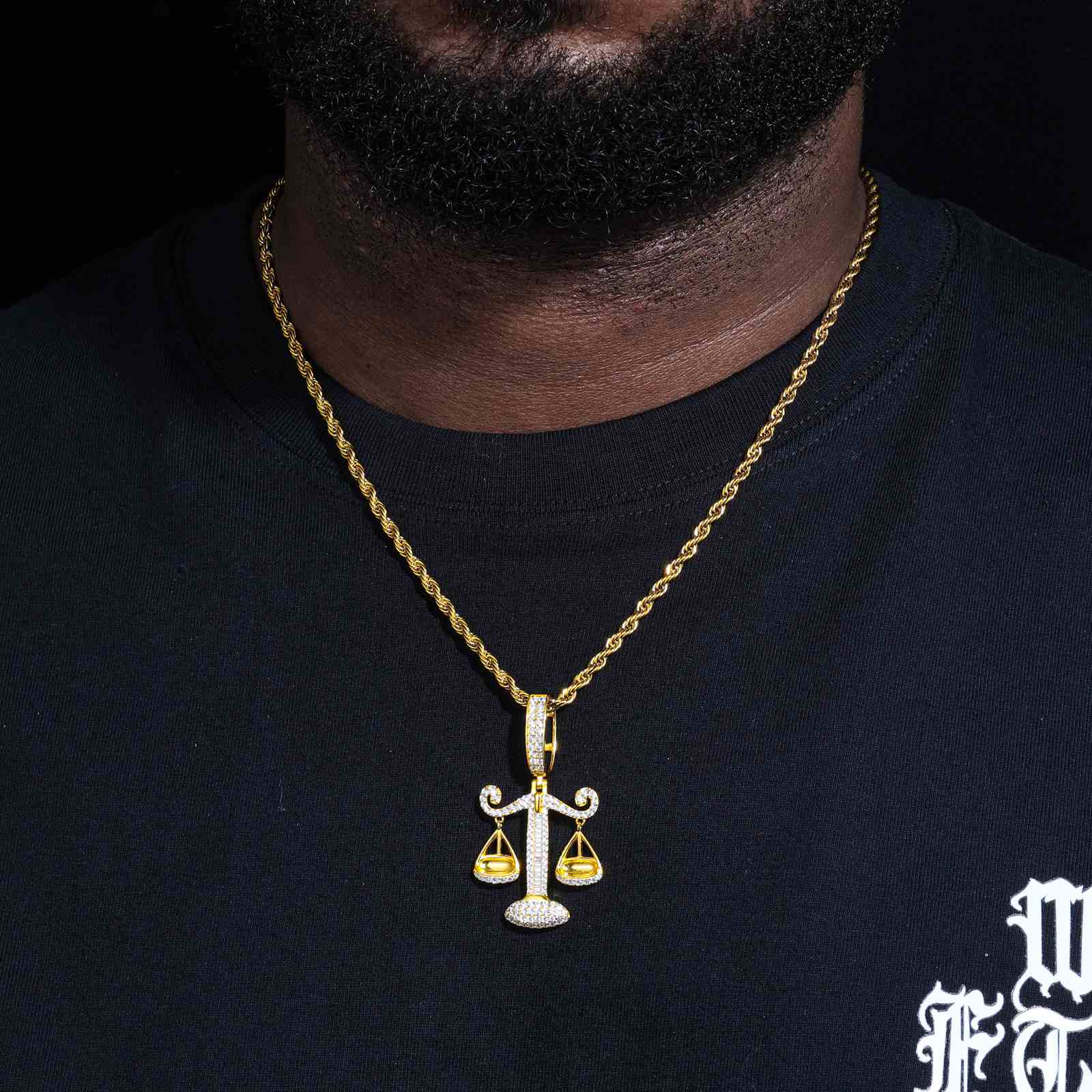 S925 Moissanite Libra Pendant