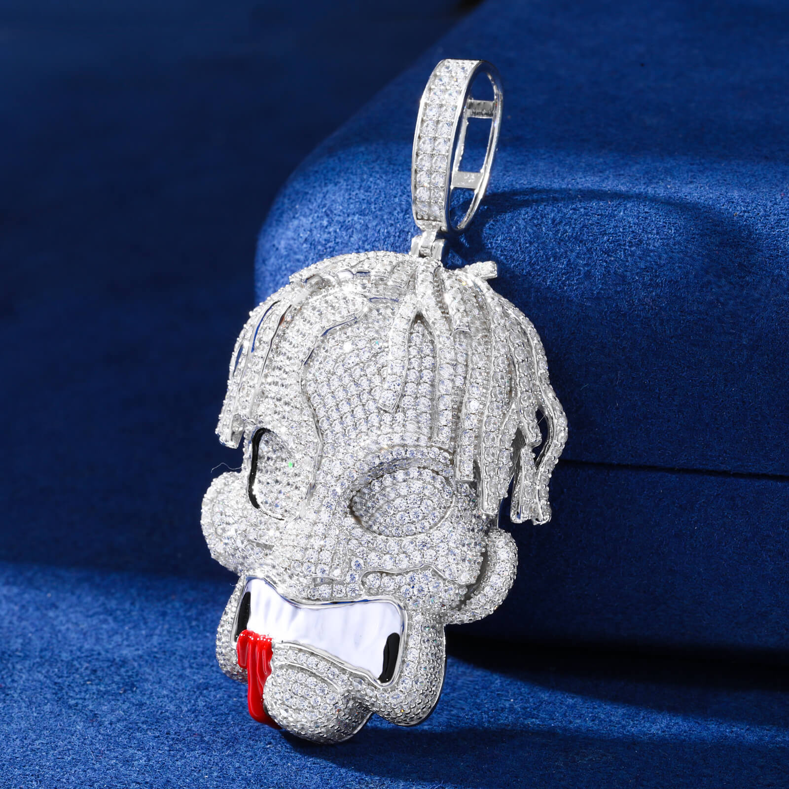 S925 Moissanite Hip Hop Iced Out Bling Cartoon Pendant