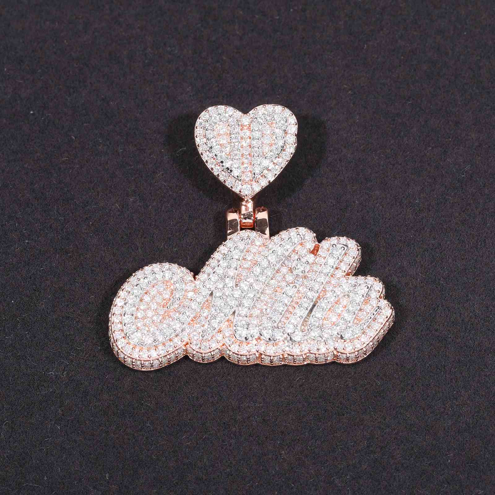 Luna Cursive Letter Pendant