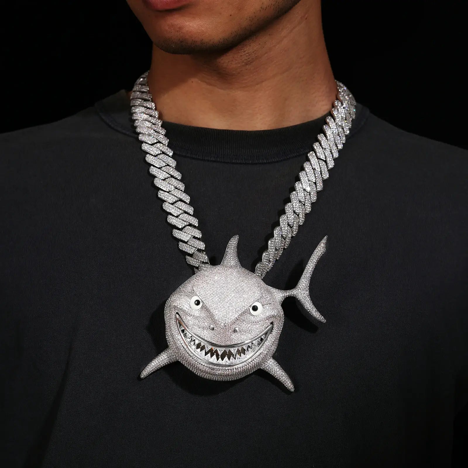 Oversize Luxurious Big Shark Pendant