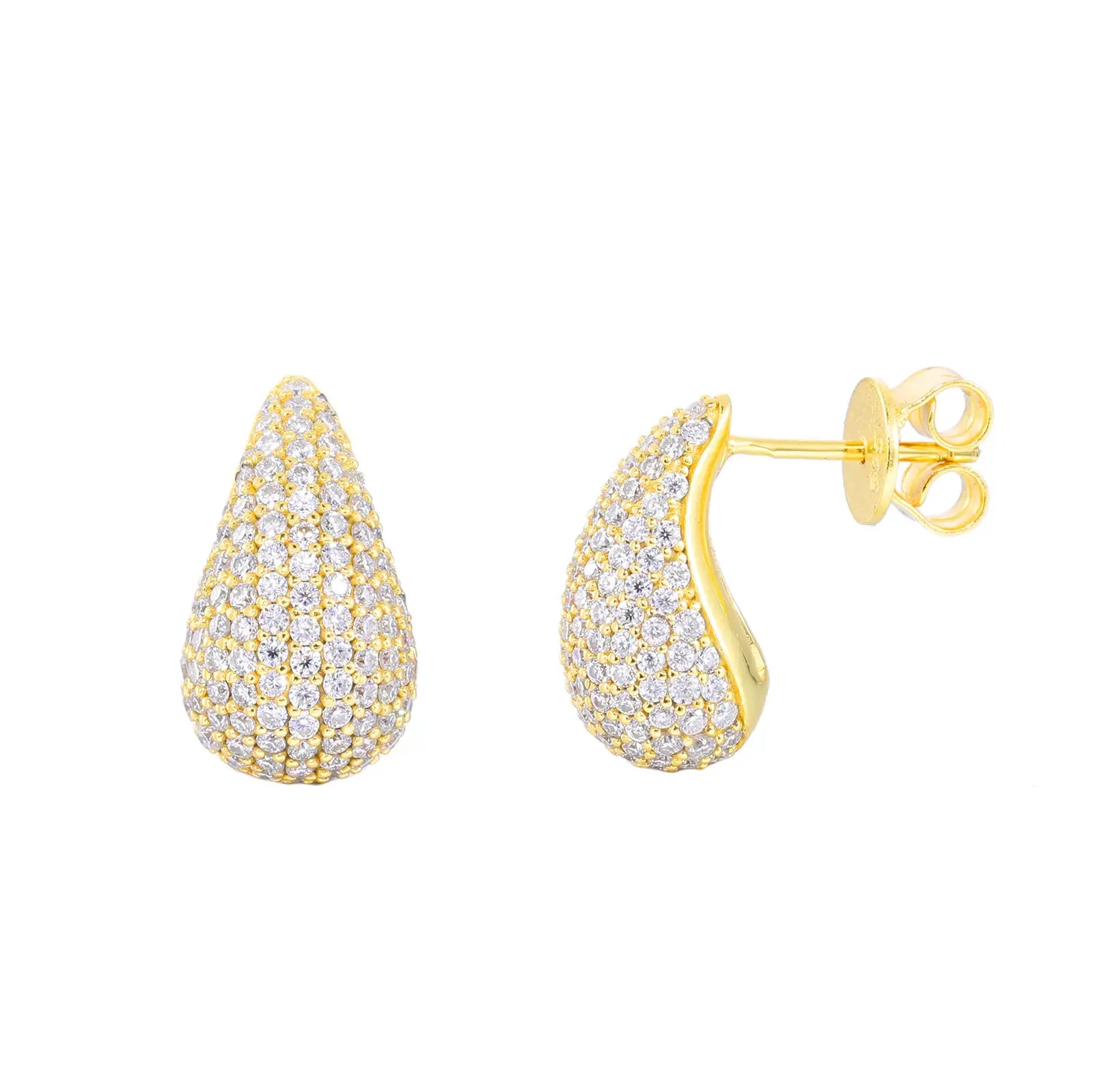 S925 Moissanite Tears Stud Earrings