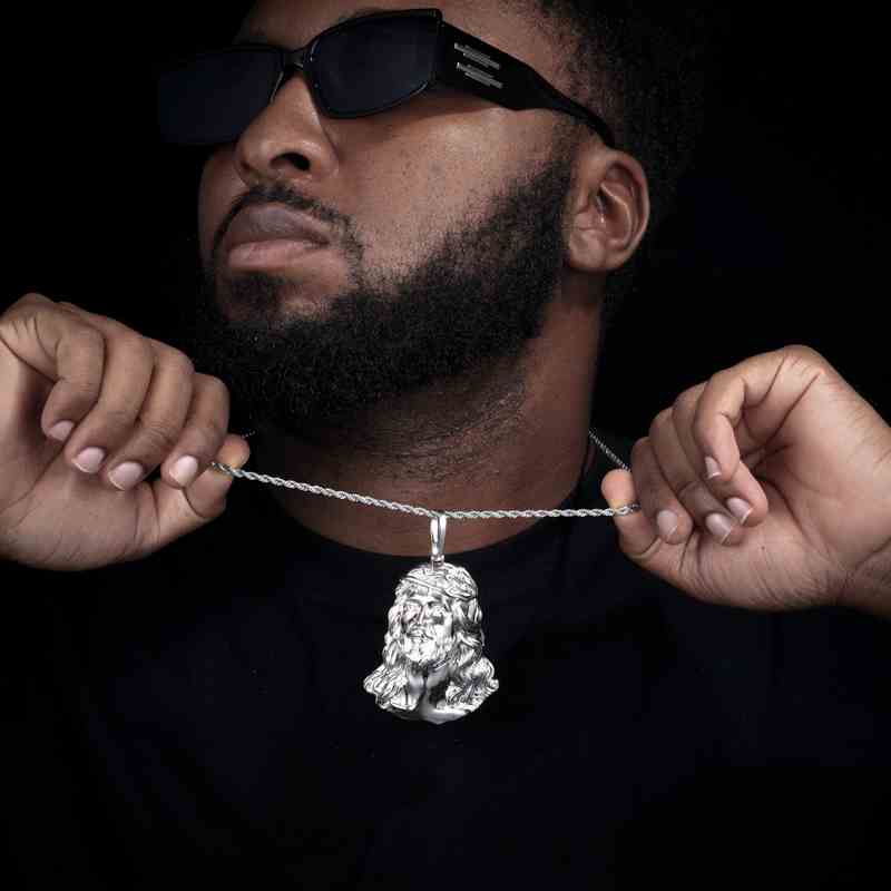 S925 Plain Jesus Piece Pendant