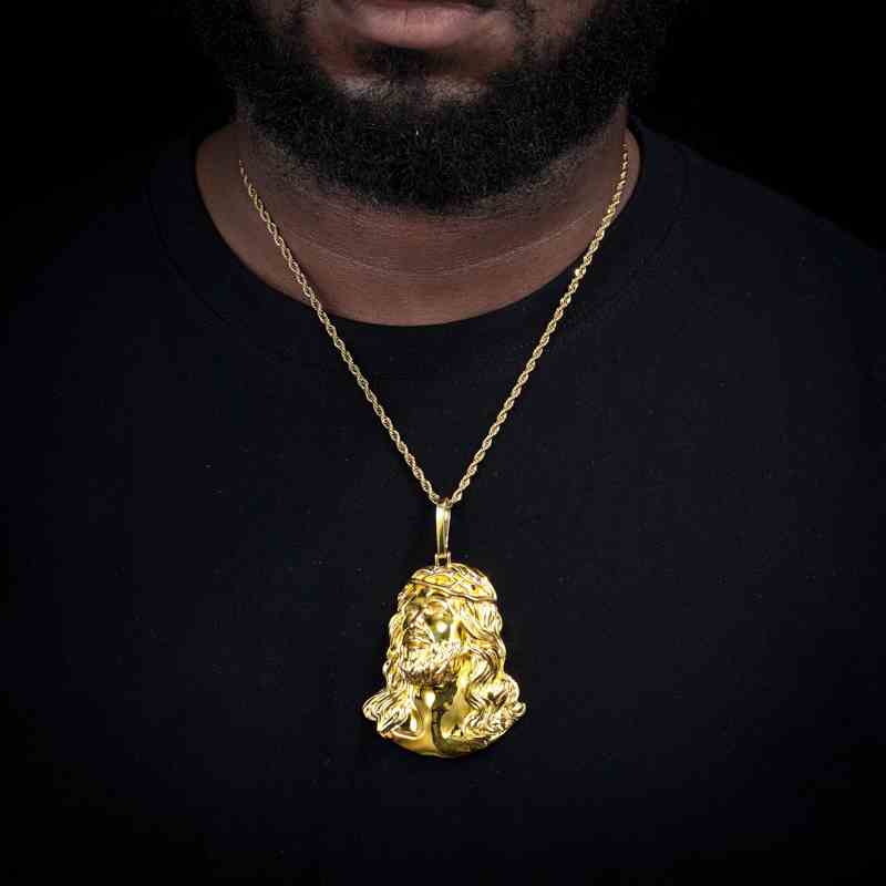 S925 Plain Jesus Piece Pendant