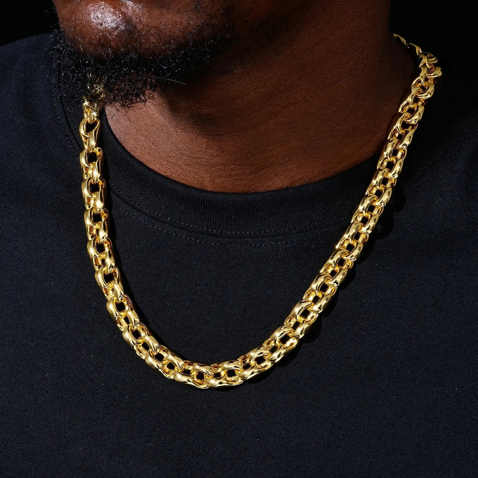 16mm Moissanite Chino Cuban Link Chain
