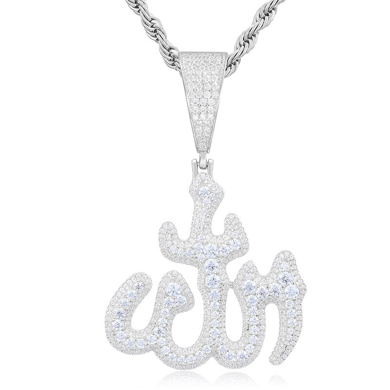 S925 Moissanite Allah Pendant