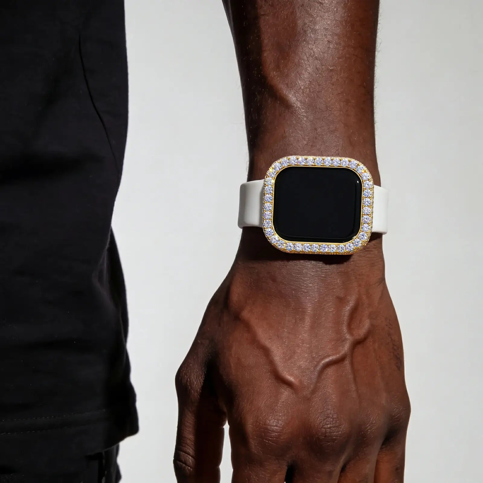 S925 Moissanite 42mm Apple Watch Bezel Case for Series 11