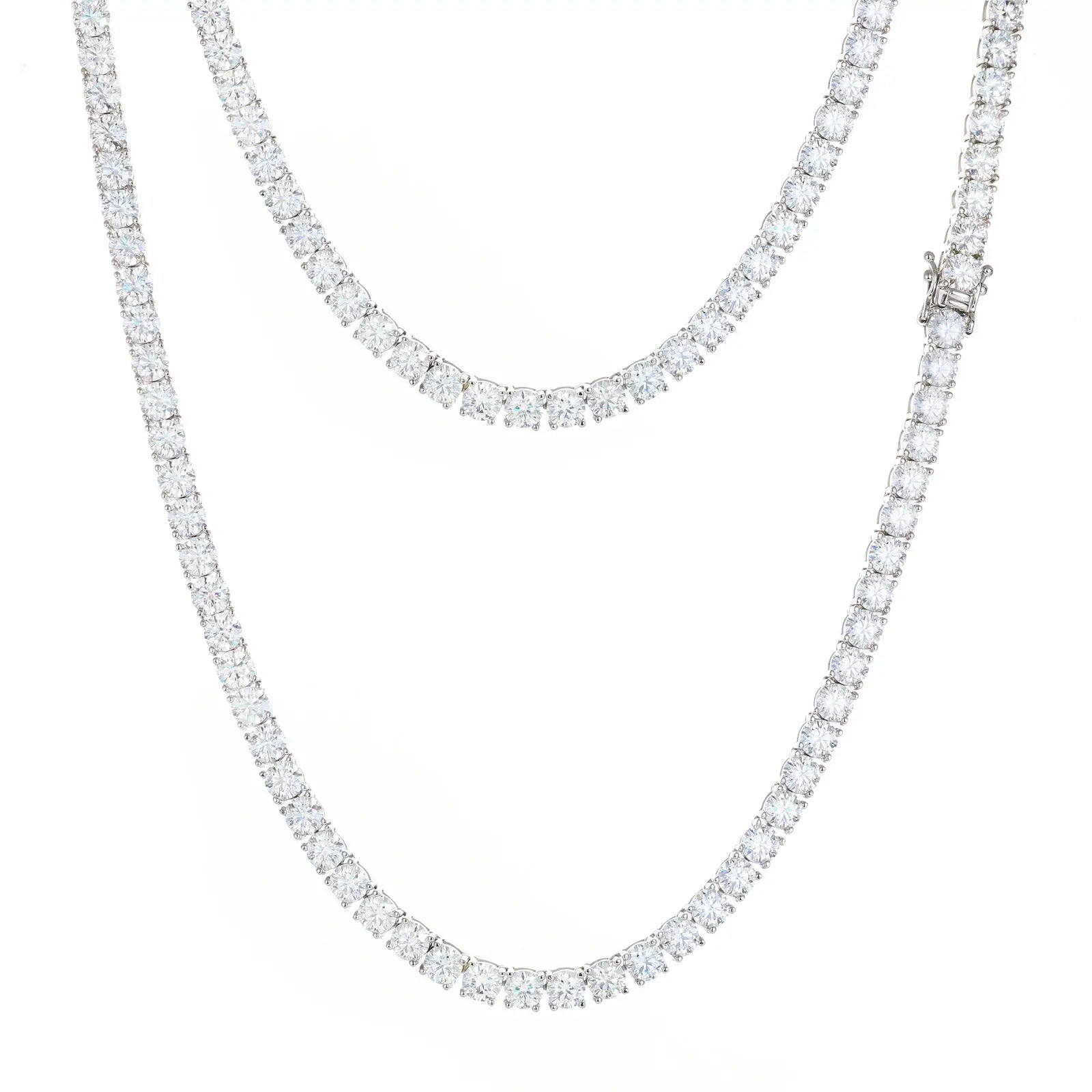 925 silver moissanite tennis chain