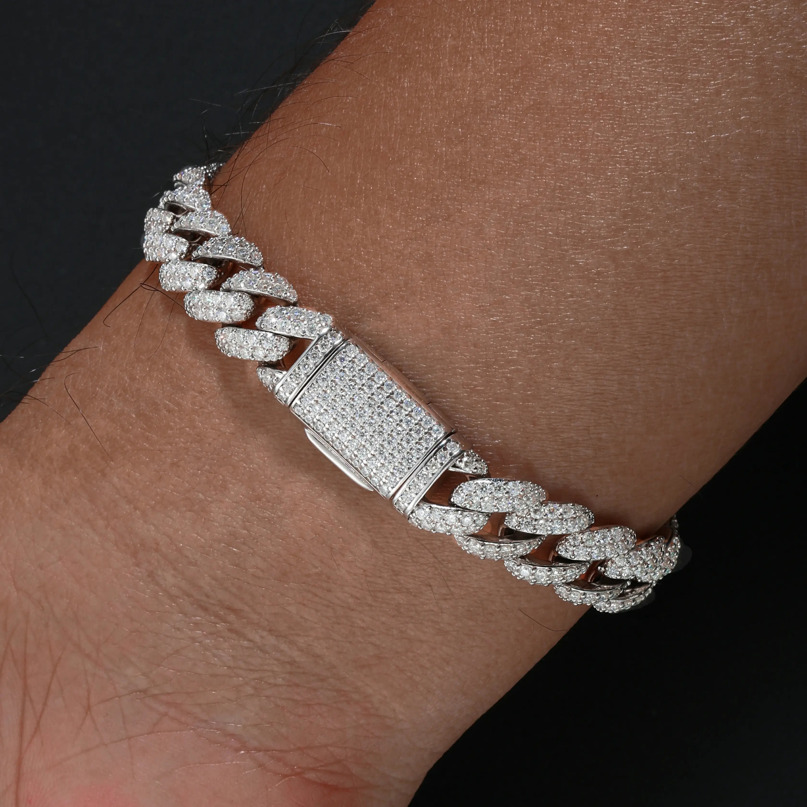 925 sterling silver cuban link bracelet