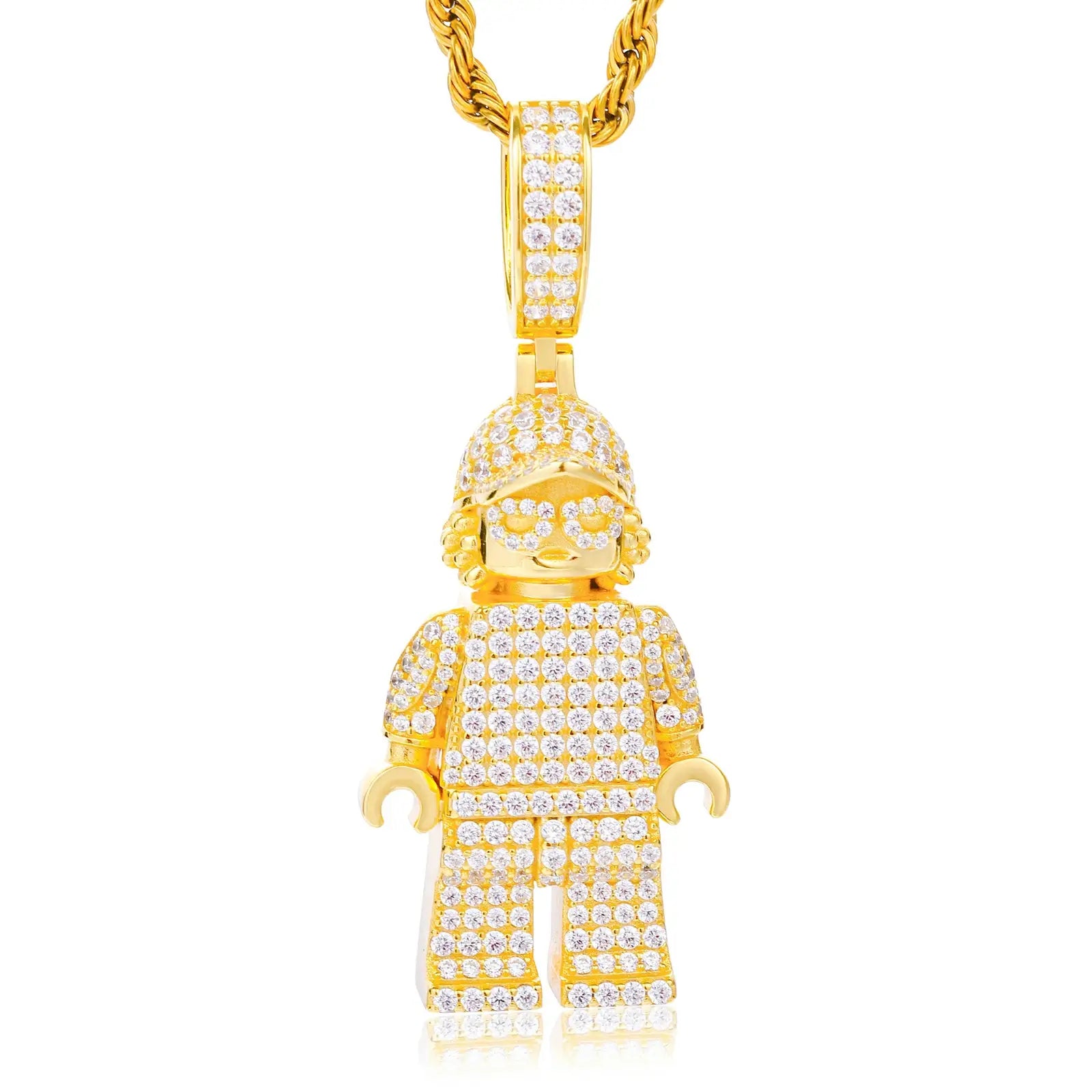 S925 Moissanite Y2K Rapper Pendant