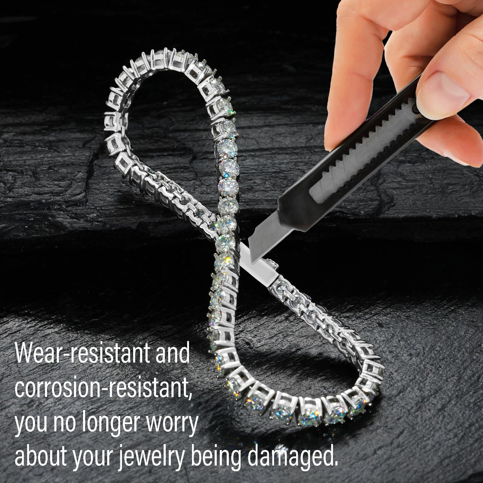 316L Moissanite Tennis Bracelet
