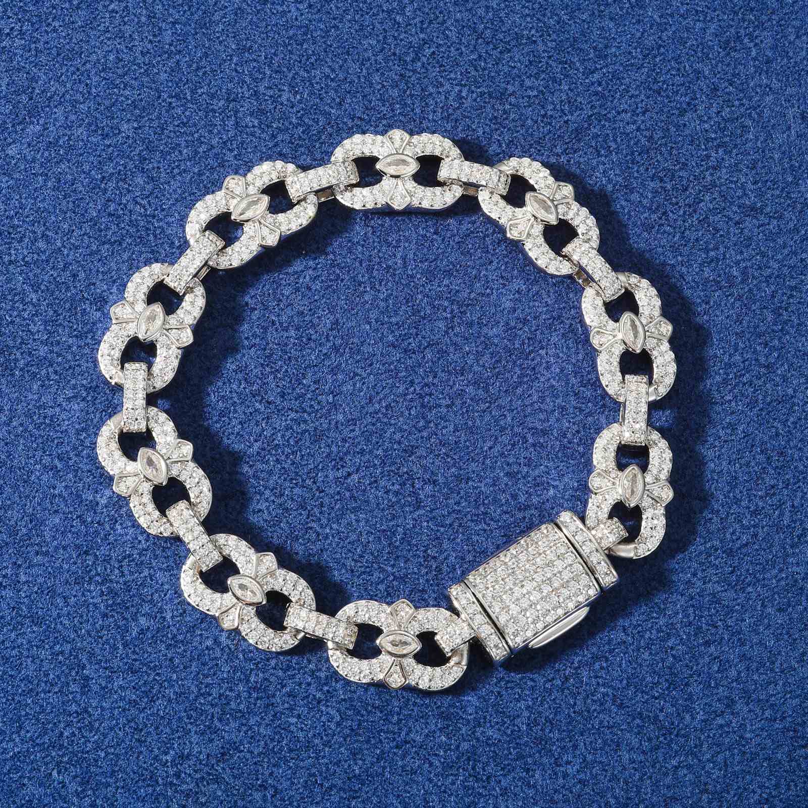 10mm S925 Moissanite Infinity Bracelet With Eye