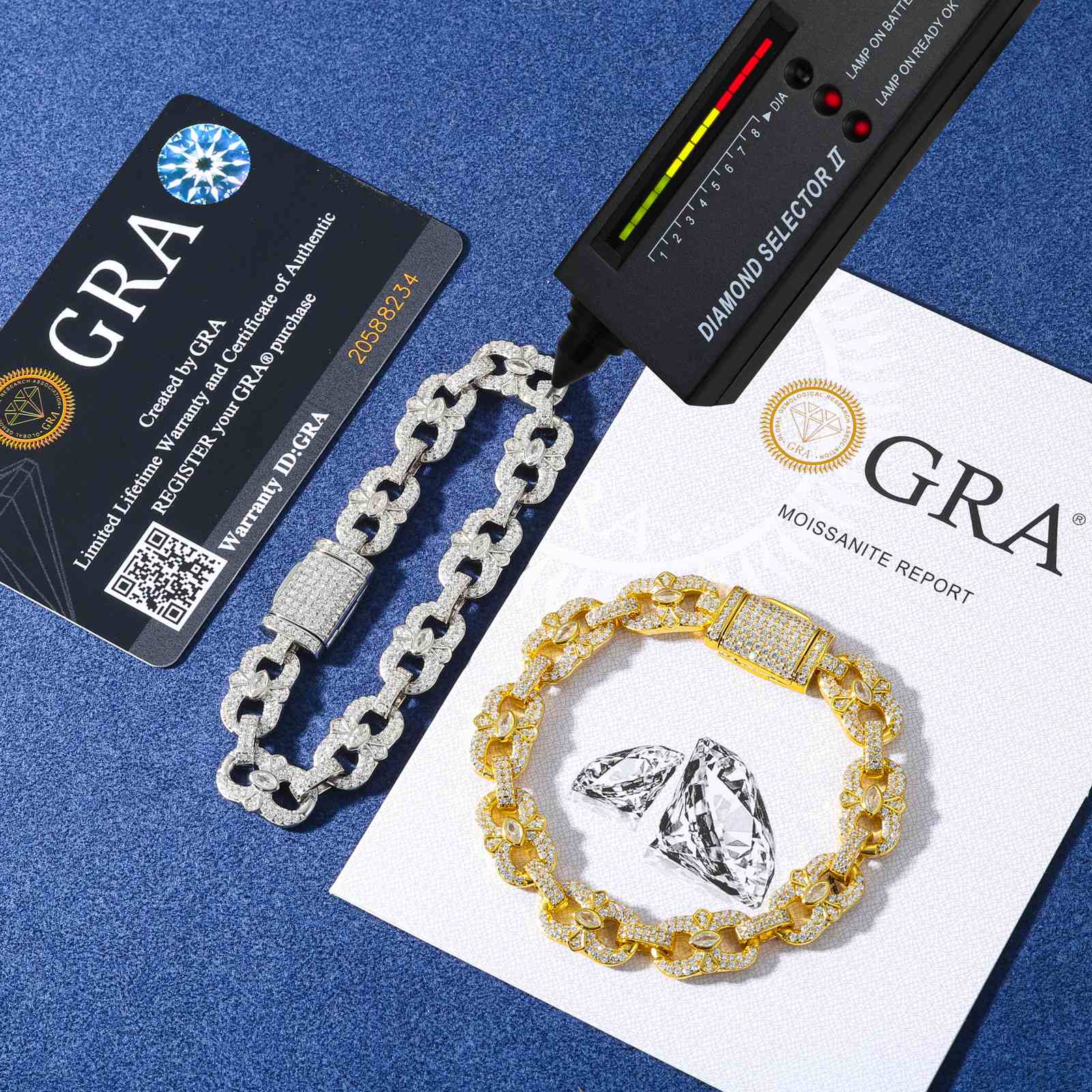 10mm S925 Moissanite Infinity Bracelet With Eye