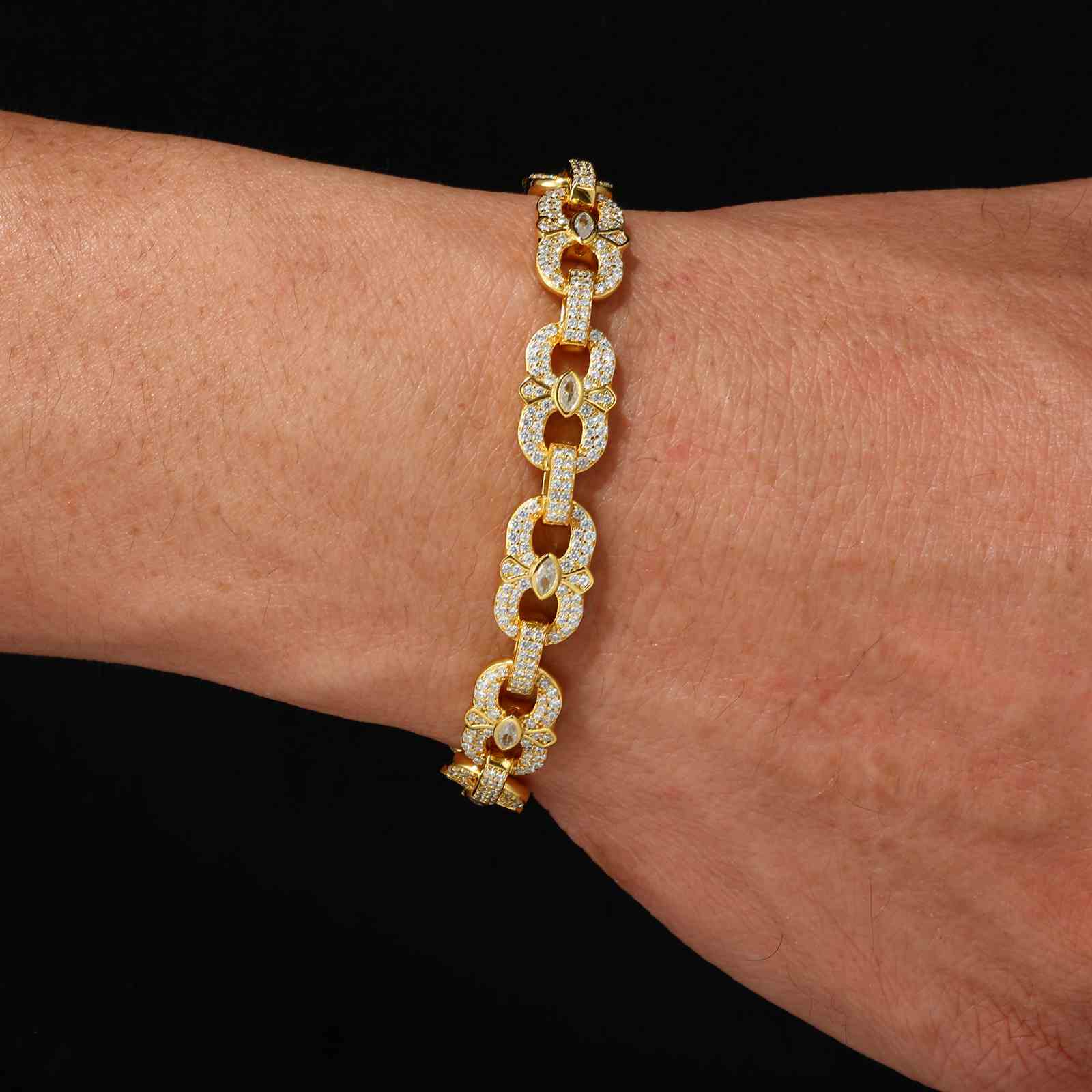 10mm S925 Moissanite Infinity Bracelet With Eye